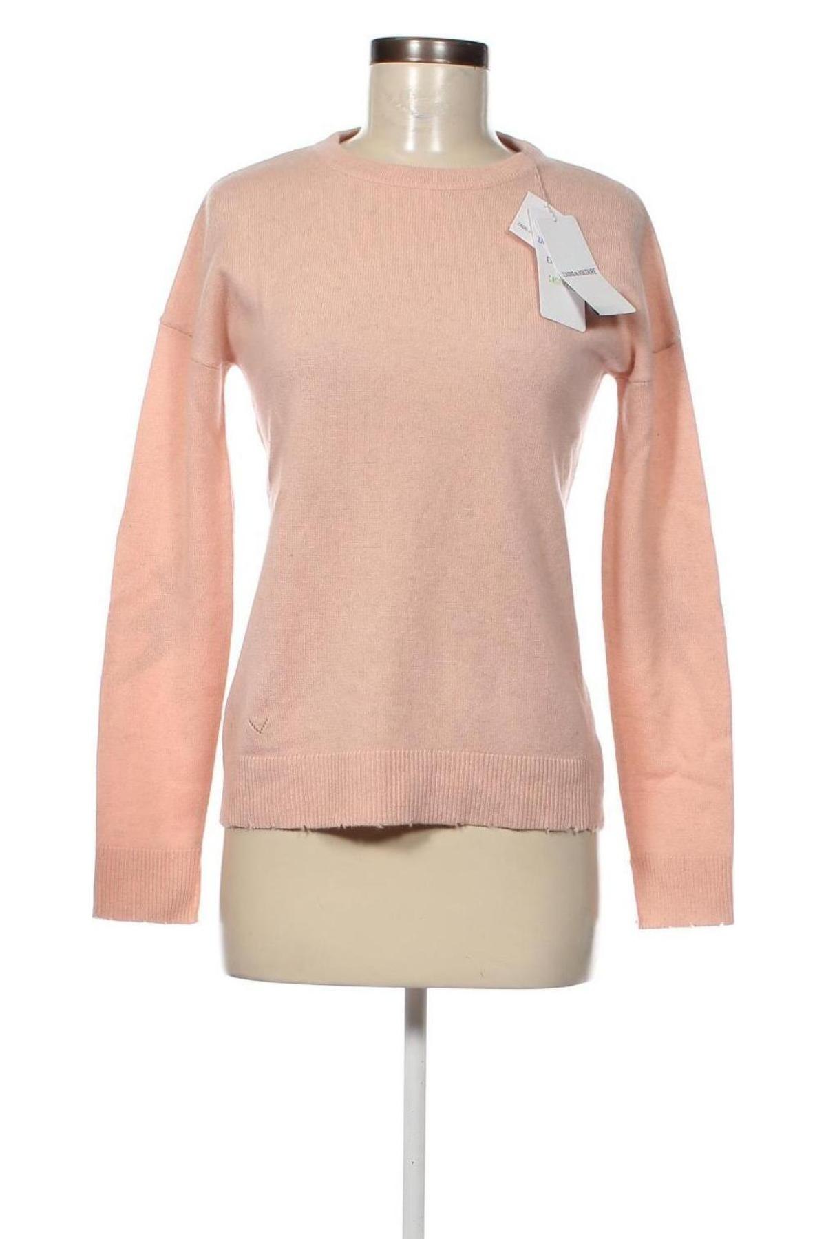 Дамски пуловер Zadig & Voltaire, Размер S, Цвят Розов, Цена 281,00 лв.