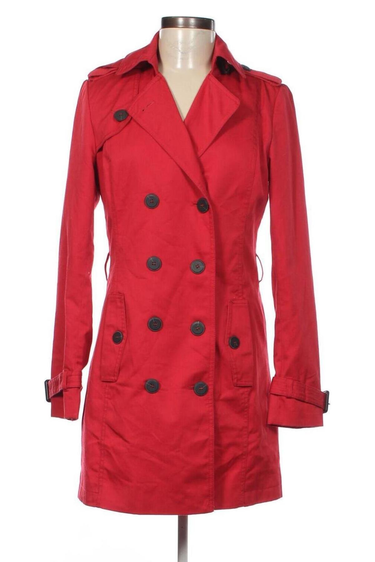 Damen Trench Coat Camaieu, Größe S, Farbe Rot, Preis € 46,34