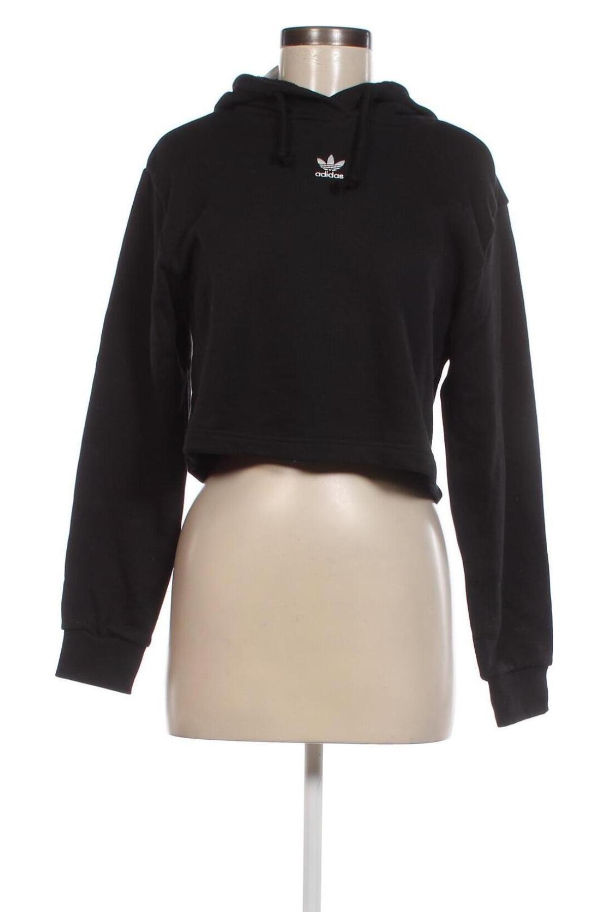 Γυναικείο φούτερ Adidas Originals, Μέγεθος XXS, Χρώμα Μαύρο, Τιμή 21,56 €