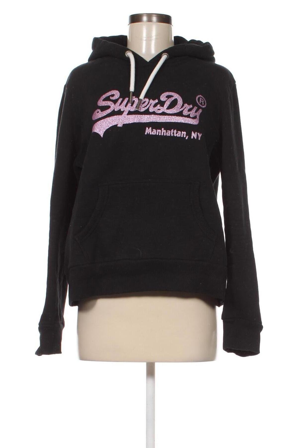 Damen Sweatshirt Superdry, Größe L, Farbe Schwarz, Preis 47,94 €