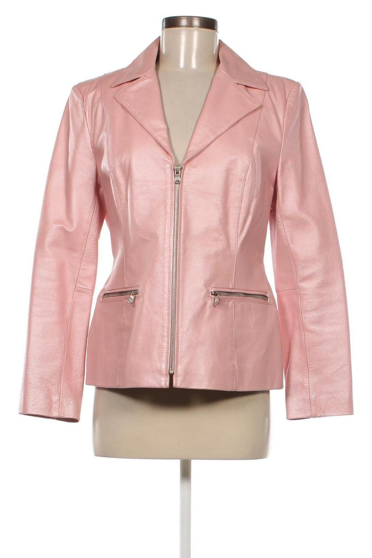 Damen Lederjacke, Größe M, Farbe Rosa, Preis 82,94 €