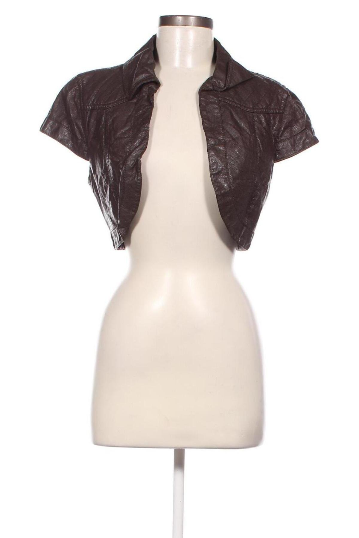 Γυναικείο δερμάτινο μπουφάν Blind Date, Μέγεθος XL, Χρώμα Καφέ, Τιμή 25,06 €
