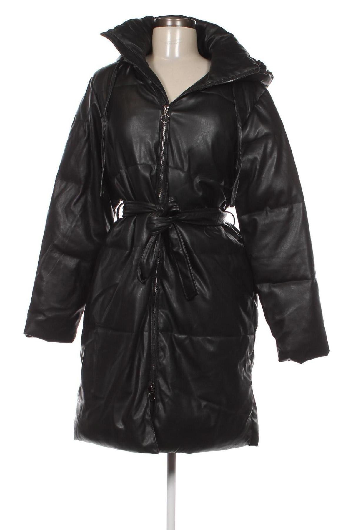 Dámska kožená bunda  NA-KD, Veľkosť S, Farba Čierna, Cena  49,48 €