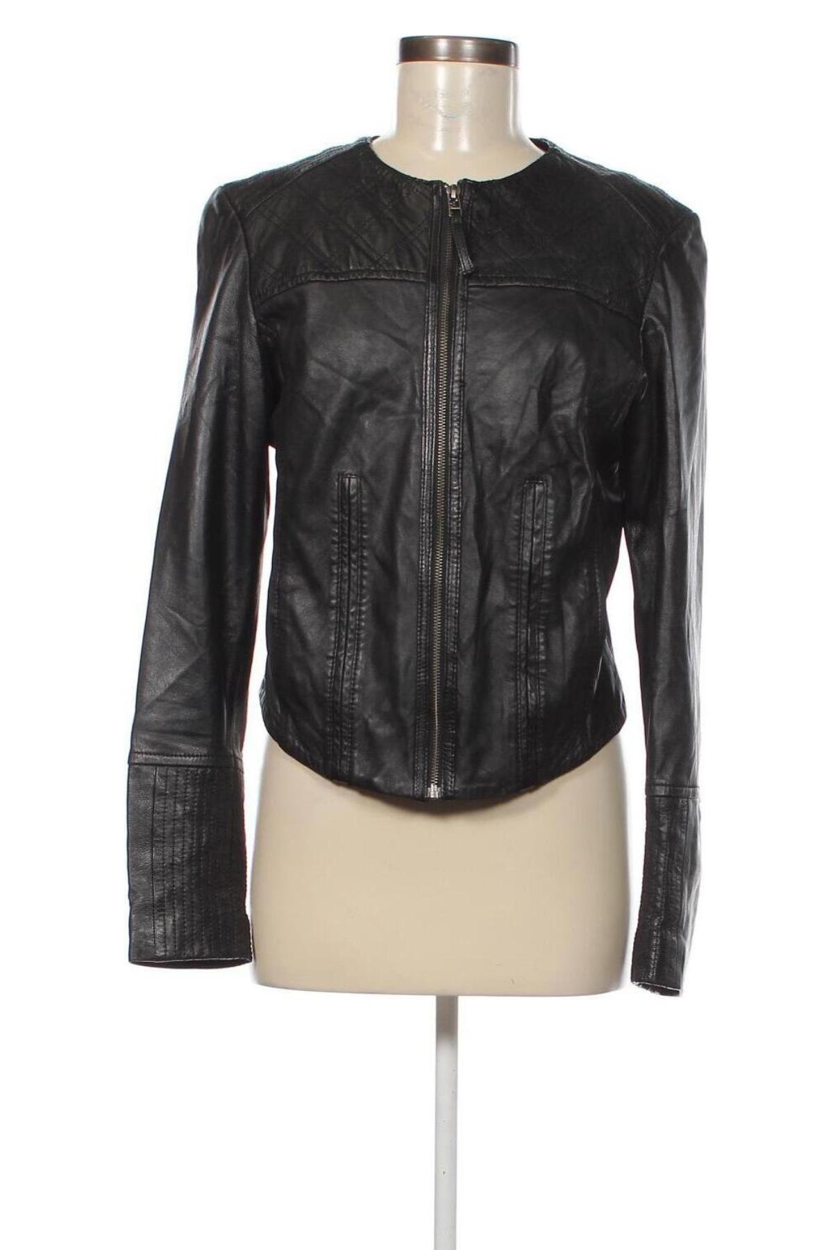 Dámska kožená bunda  S.Oliver, Veľkosť M, Farba Čierna, Cena  79,65 €
