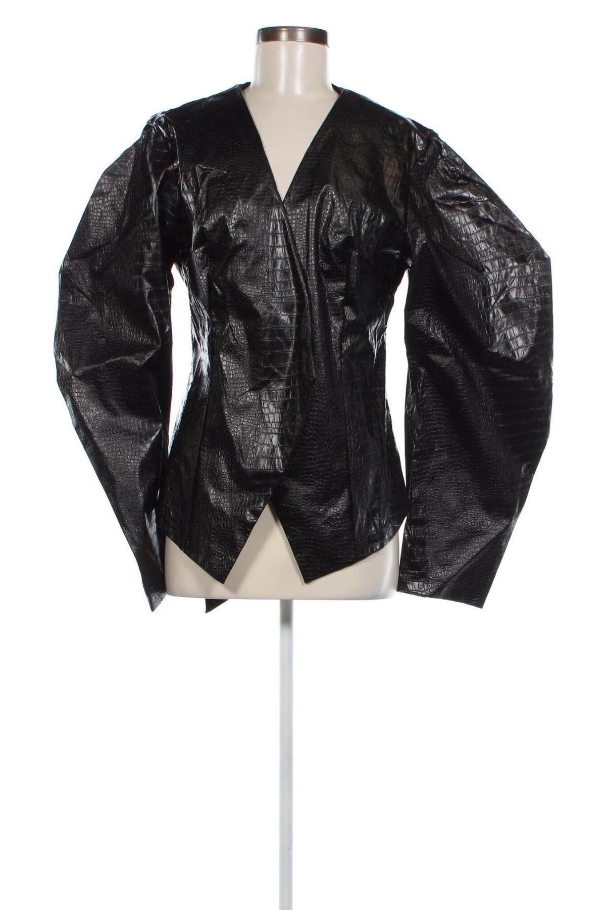 Dámská kožená bunda  SHEIN, Velikost XL, Barva Černá, Cena  653,00 Kč