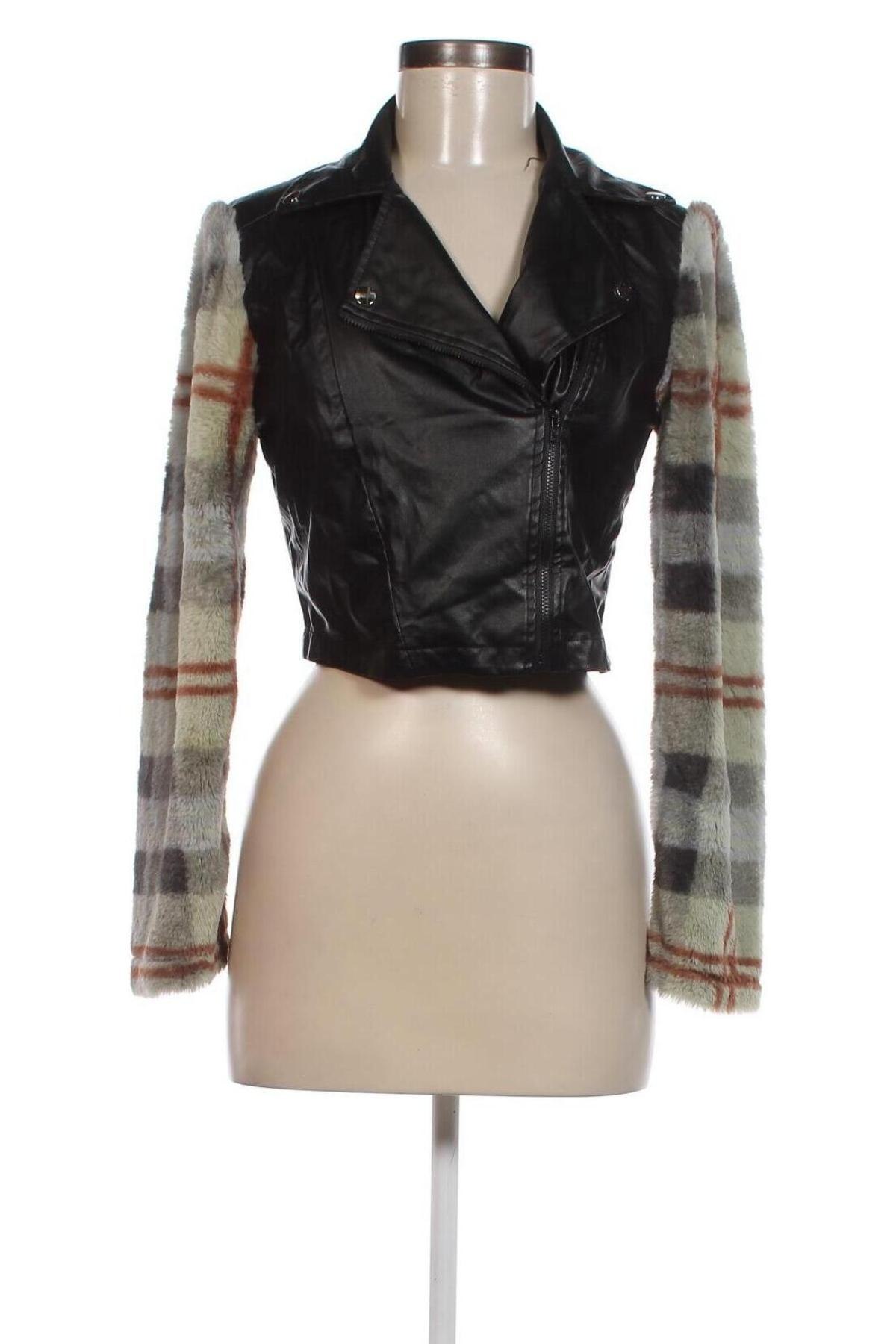 Dámska kožená bunda  SHEIN, Veľkosť S, Farba Čierna, Cena  19,72 €