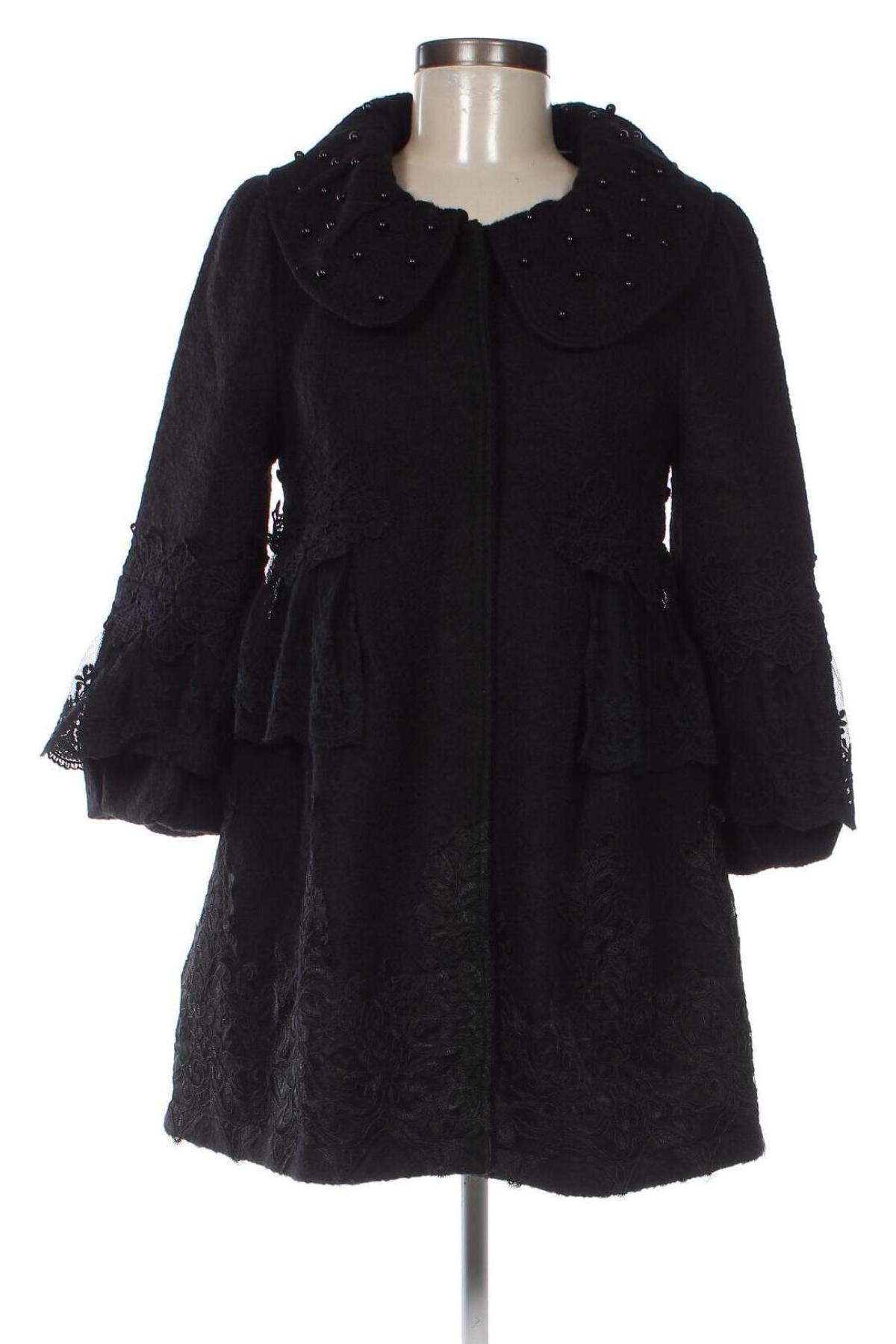 Дамско палто, Размер S, Цвят Черен, Цена 64,20 лв.