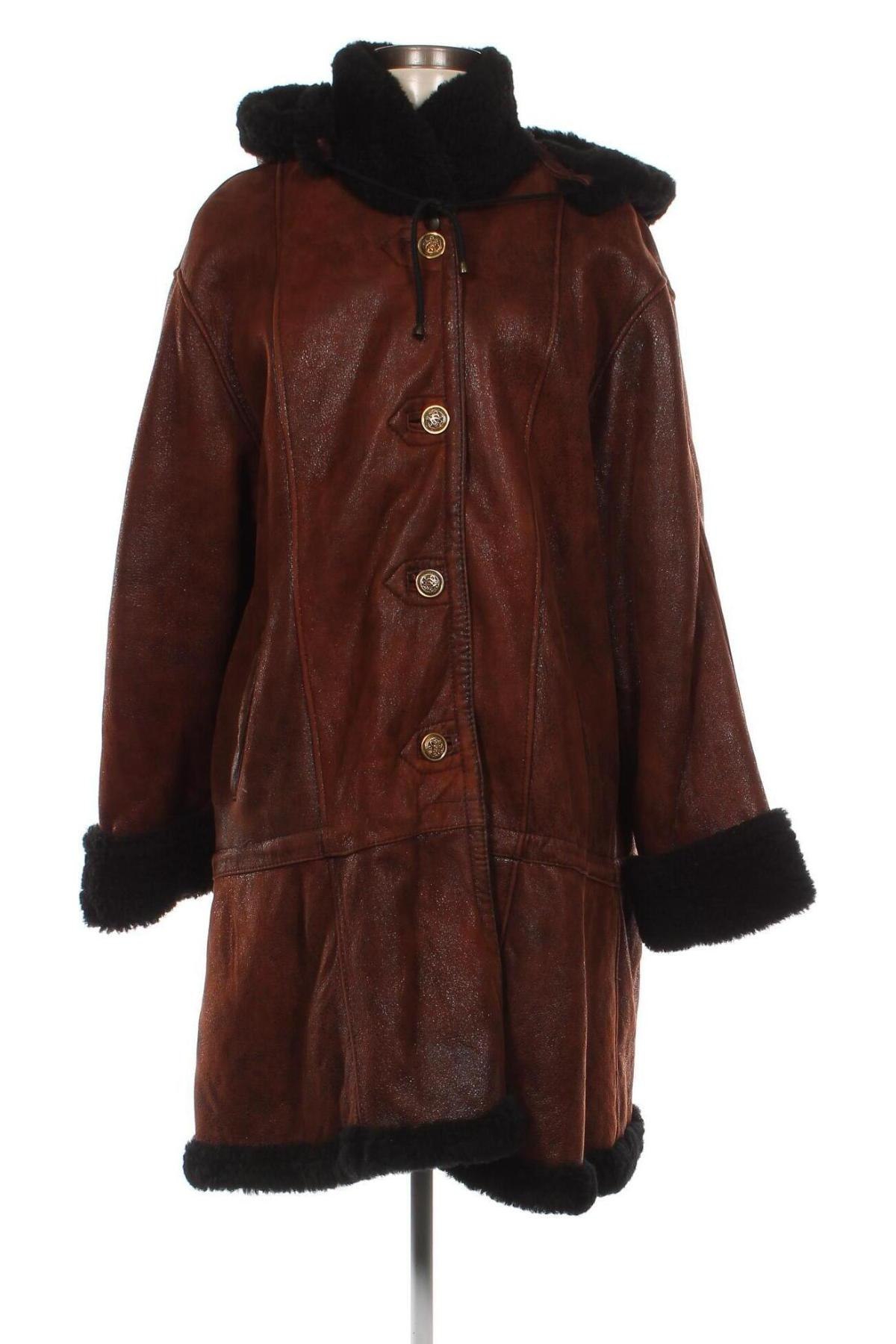 Дамско палто, Размер XL, Цвят Кафяв, Цена 70,62 лв.