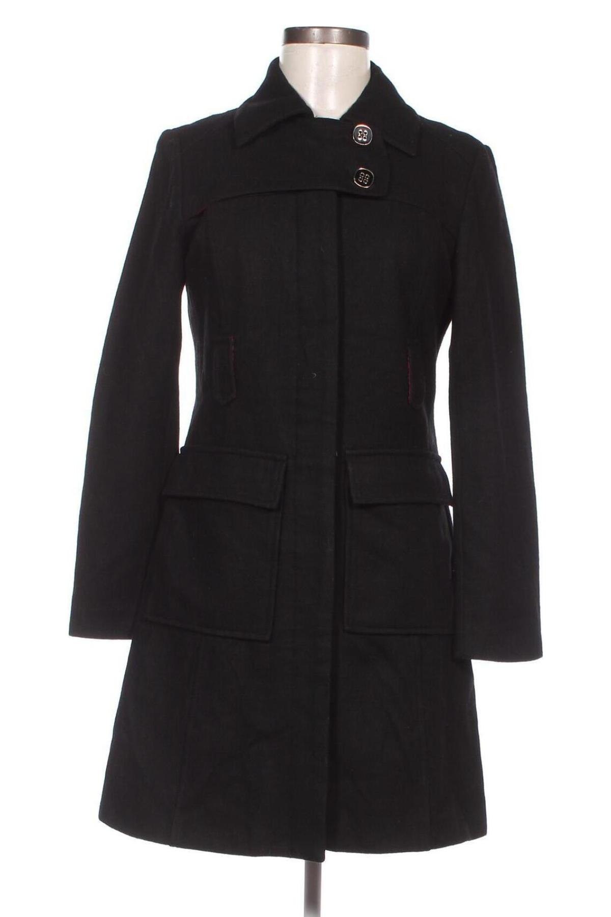 Γυναικείο παλτό DKNY, Μέγεθος L, Χρώμα Μαύρο, Τιμή 51,47 €