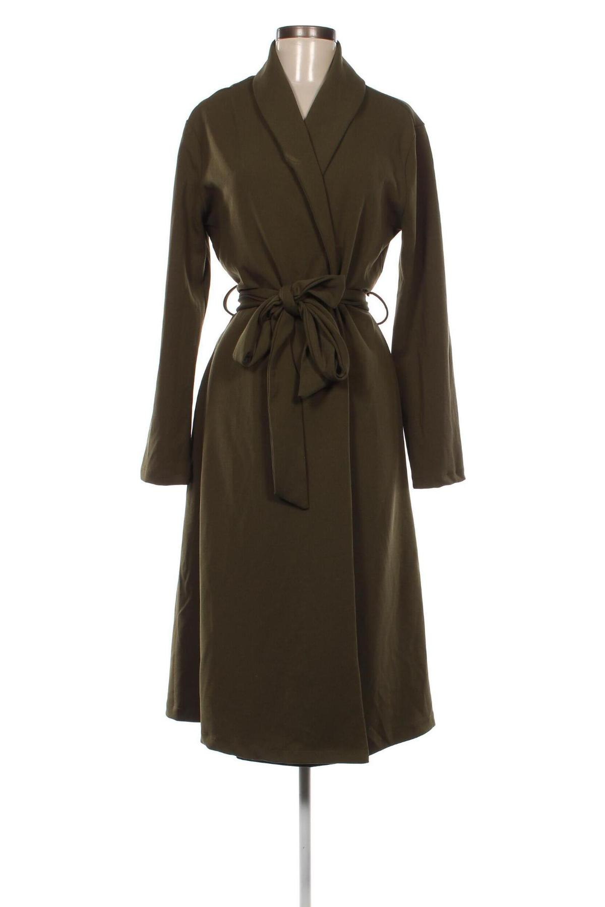 Дамско палто Fashion nova, Размер L, Цвят Зелен, Цена 63,90 лв.