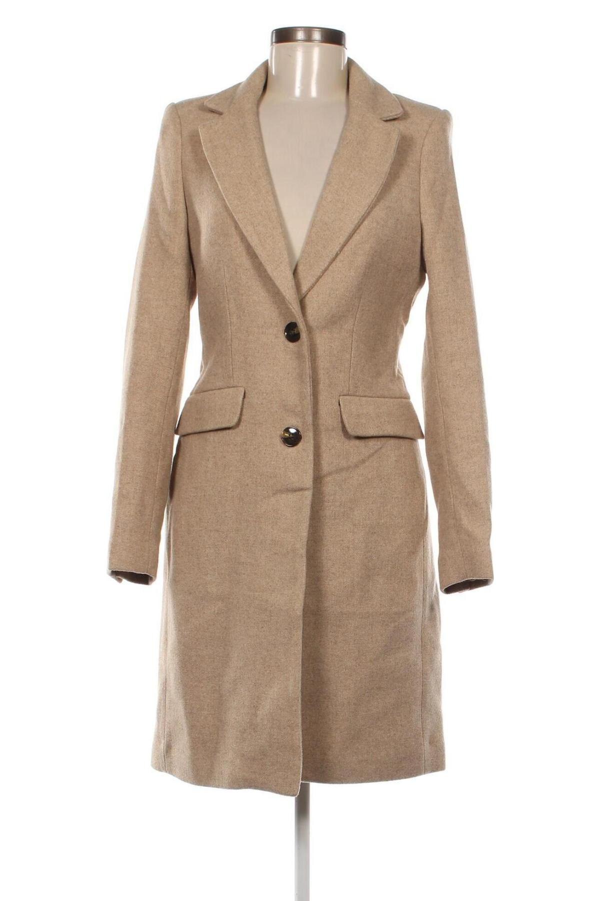 Дамско палто H&M, Размер S, Цвят Кафяв, Цена 145,15 лв.