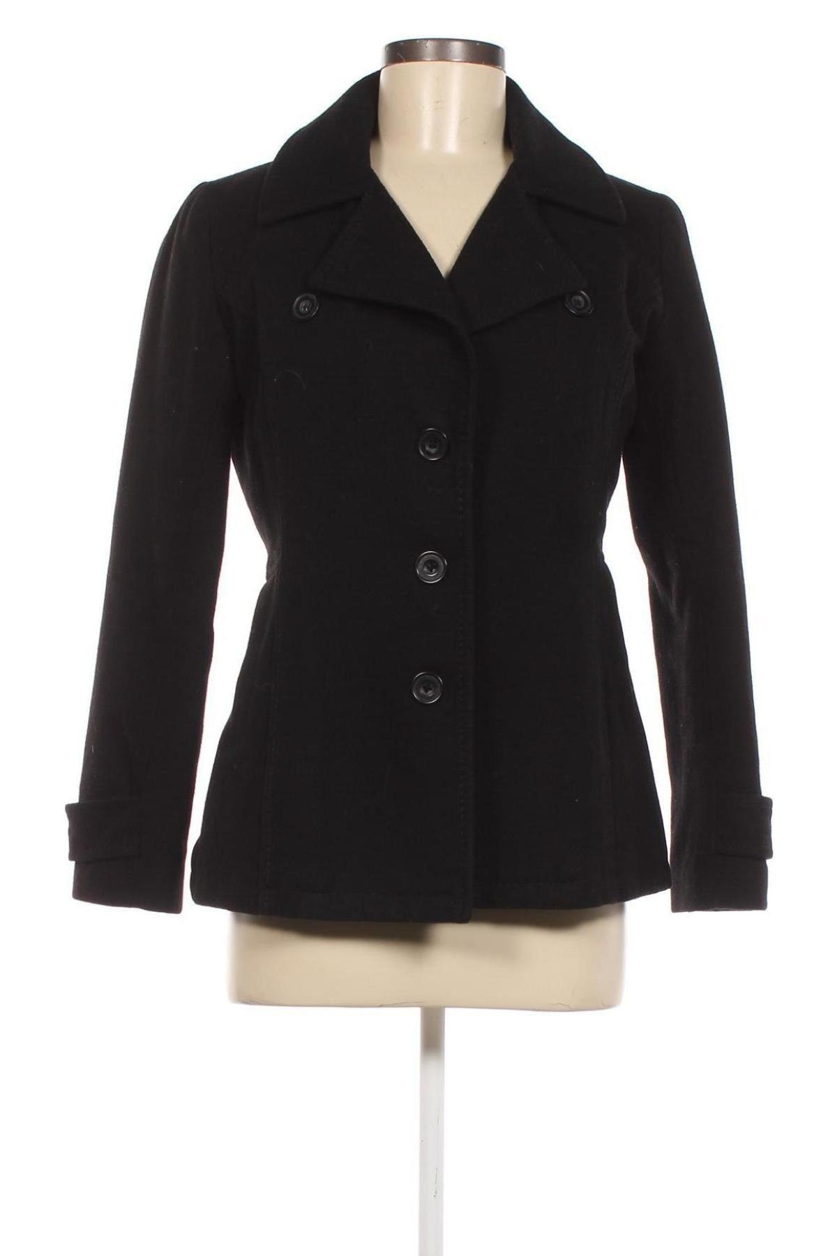 Дамско палто H&M L.O.G.G., Размер XS, Цвят Черен, Цена 37,87 лв.