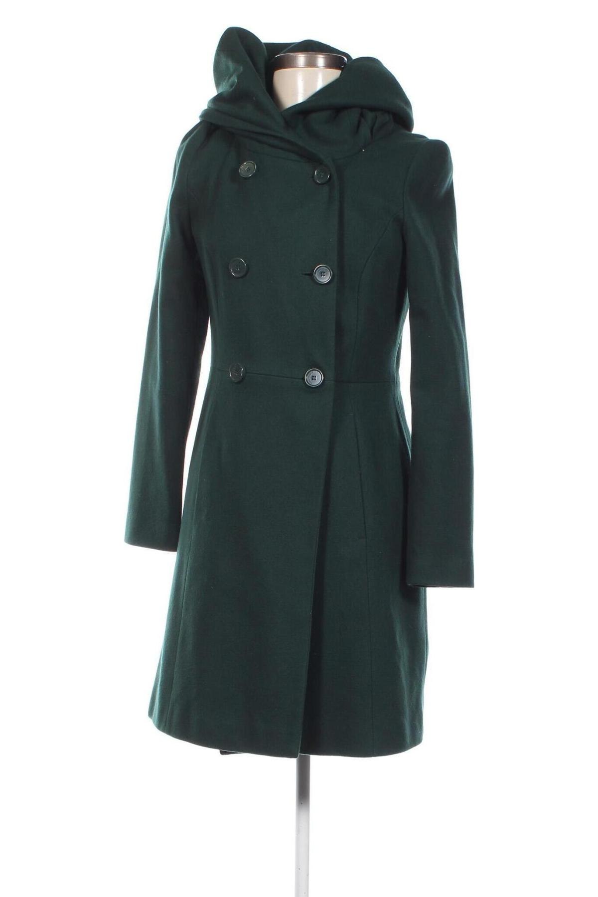 Дамско палто Hallhuber, Размер S, Цвят Зелен, Цена 110,15 лв.