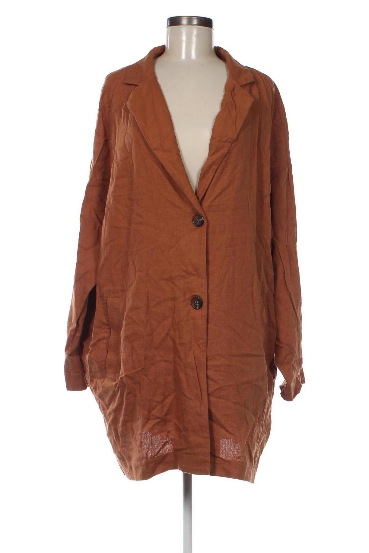Дамско палто Lindex, Размер XL, Цвят Кафяв, Цена 25,60 лв.