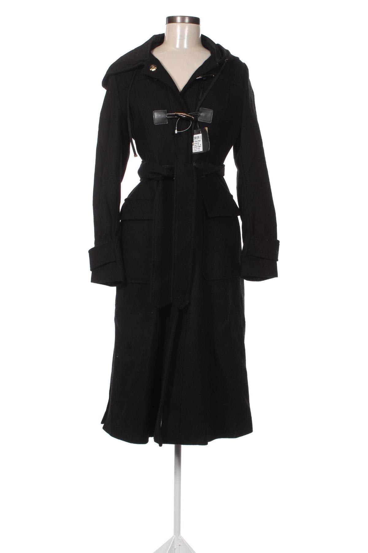 Дамско палто Liu Jo, Размер S, Цвят Черен, Цена 629,00 лв.