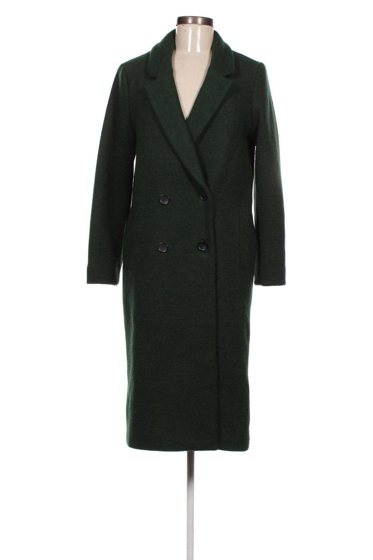 Дамско палто Monki, Размер S, Цвят Зелен, Цена 77,48 лв.