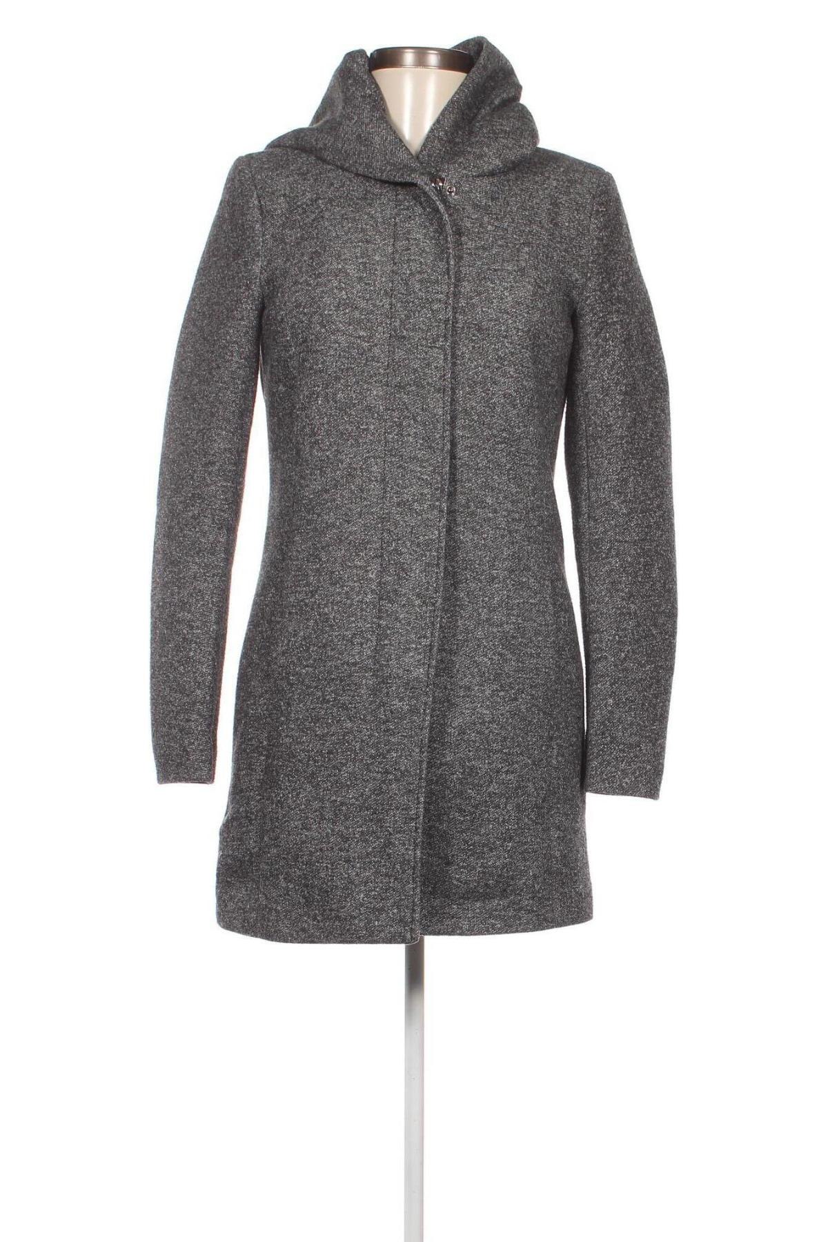 Дамско палто ONLY, Размер S, Цвят Сив, Цена 46,87 лв.