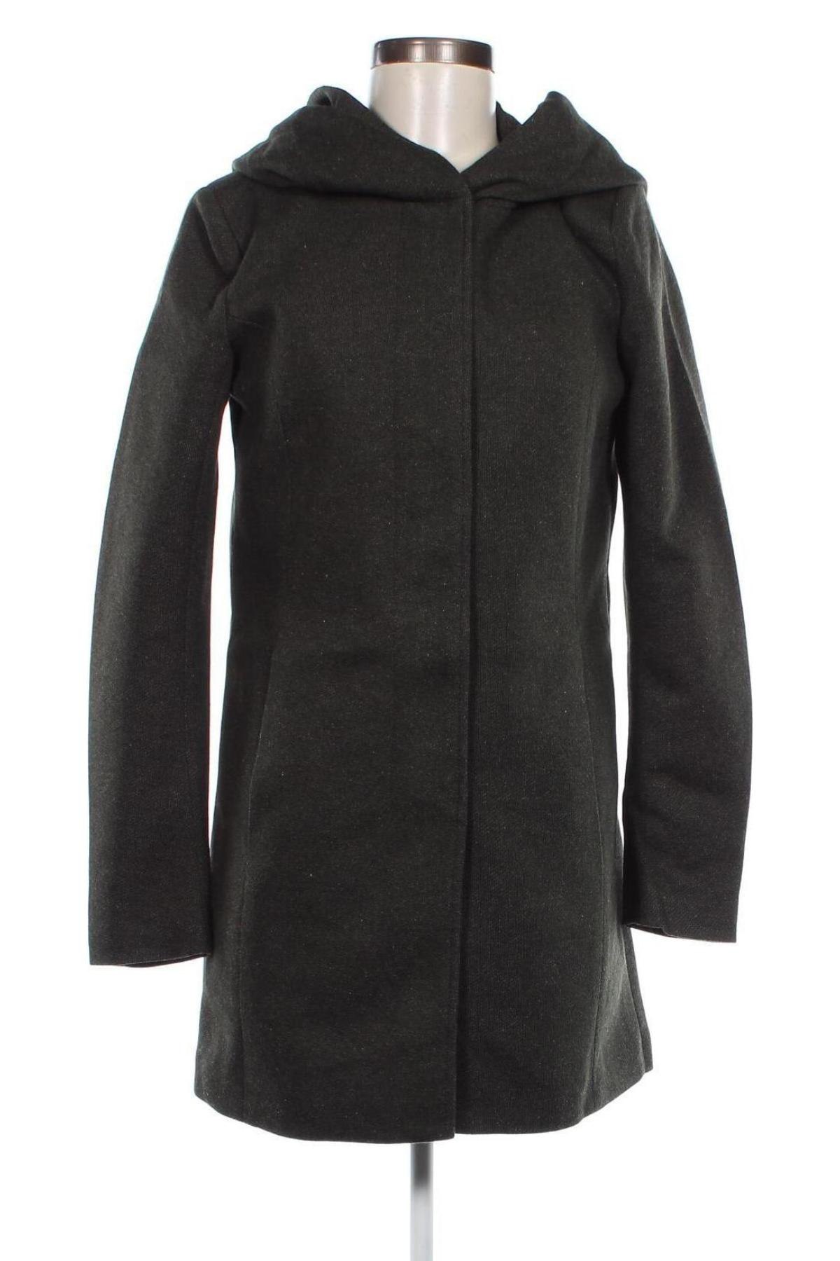 Дамско палто ONLY, Размер S, Цвят Зелен, Цена 30,40 лв.