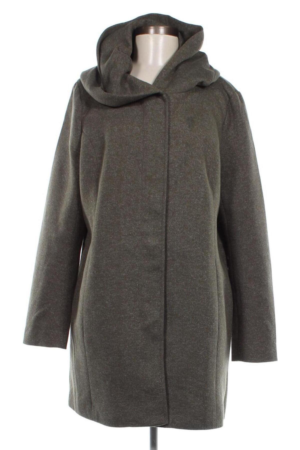 Дамско палто ONLY, Размер XXL, Цвят Зелен, Цена 95,00 лв.