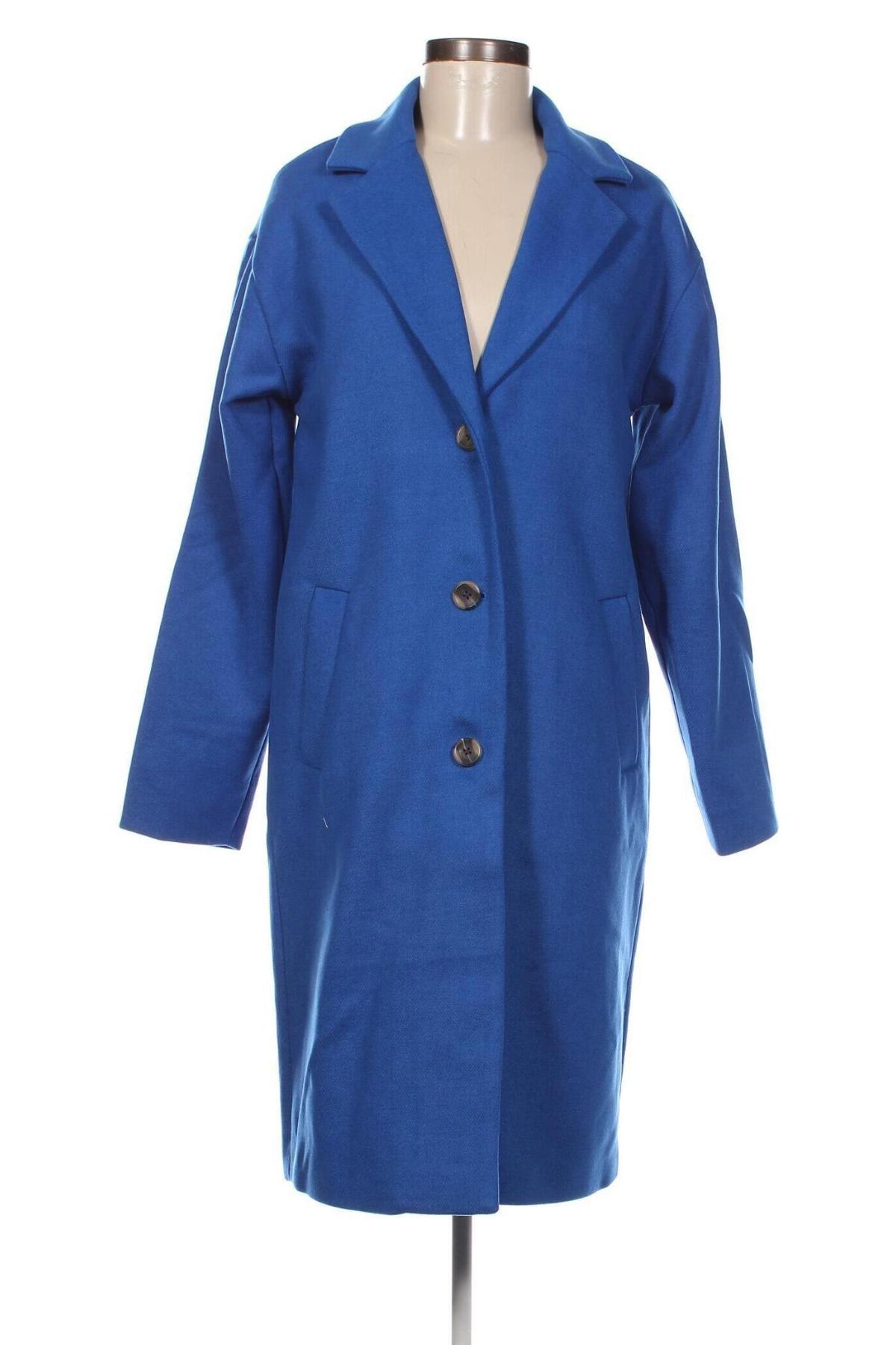 Dámsky kabát  Pieces, Veľkosť M, Farba Modrá, Cena  56,19 €