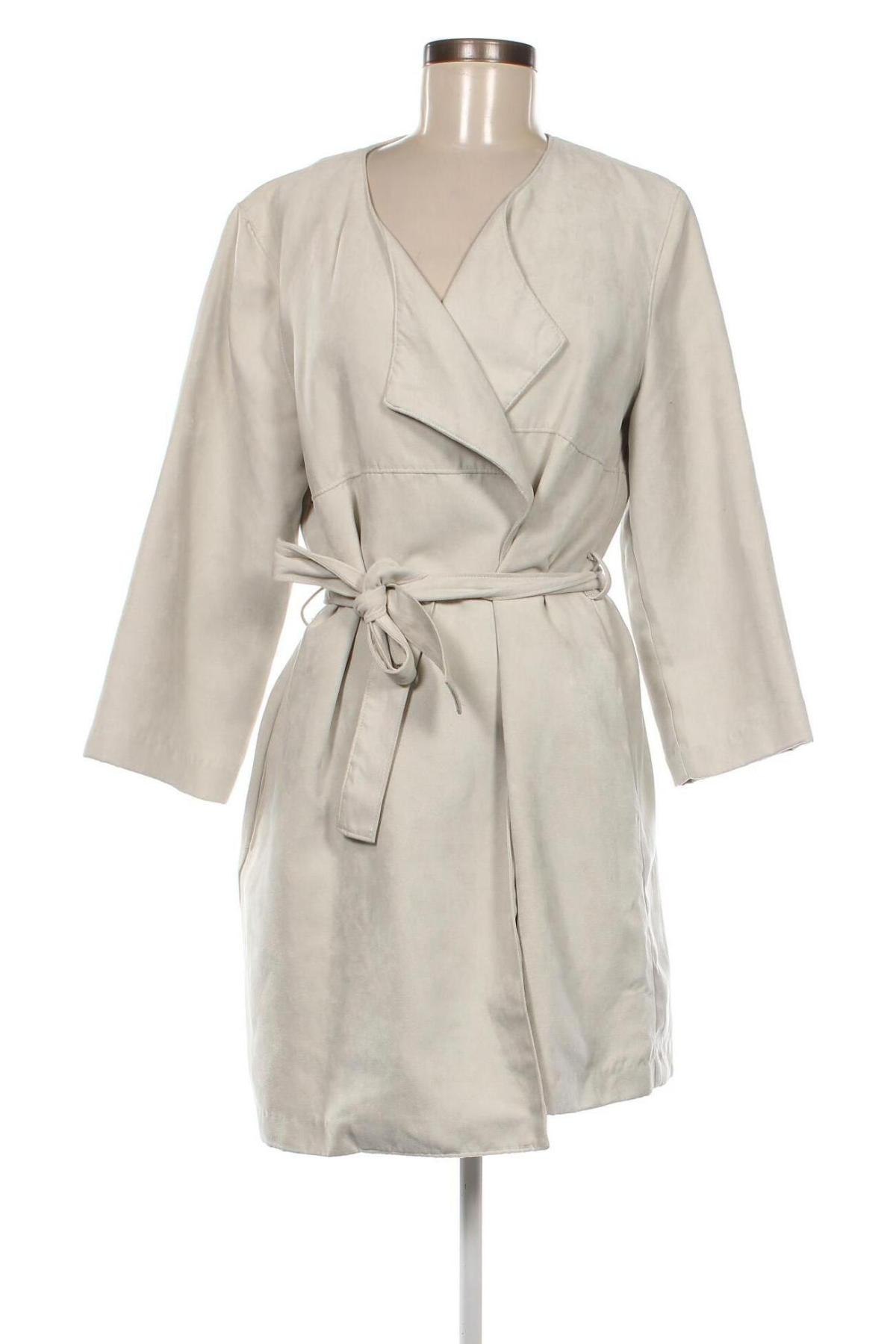 Palton de femei Reserved, Mărime M, Culoare Ecru, Preț 32,63 Lei