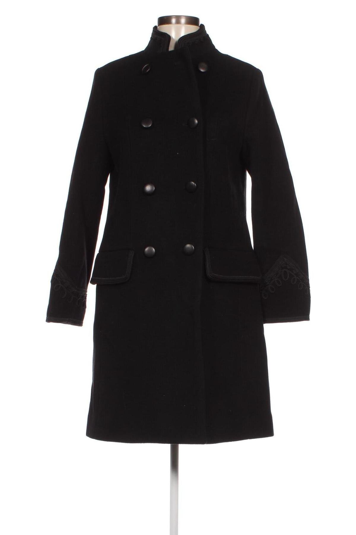 Γυναικείο παλτό The Kooples, Μέγεθος XS, Χρώμα Μαύρο, Τιμή 211,55 €