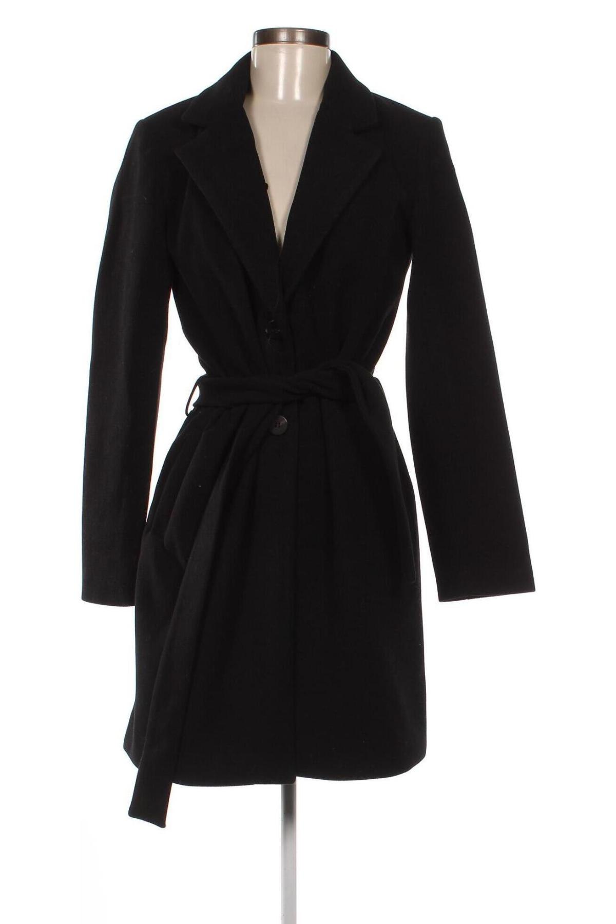 Γυναικείο παλτό VILA, Μέγεθος XS, Χρώμα Μαύρο, Τιμή 28,66 €