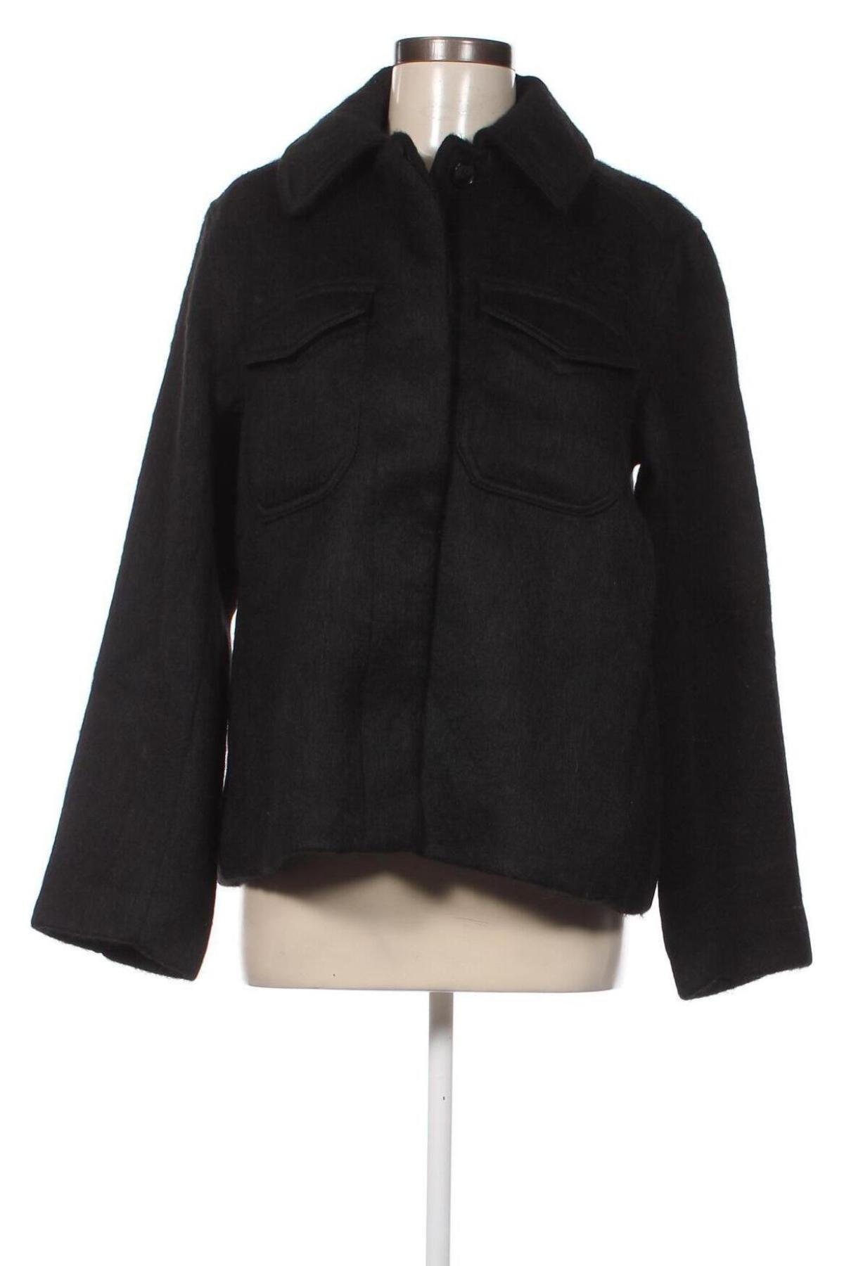 Γυναικείο παλτό Weekday, Μέγεθος S, Χρώμα Μαύρο, Τιμή 17,72 €