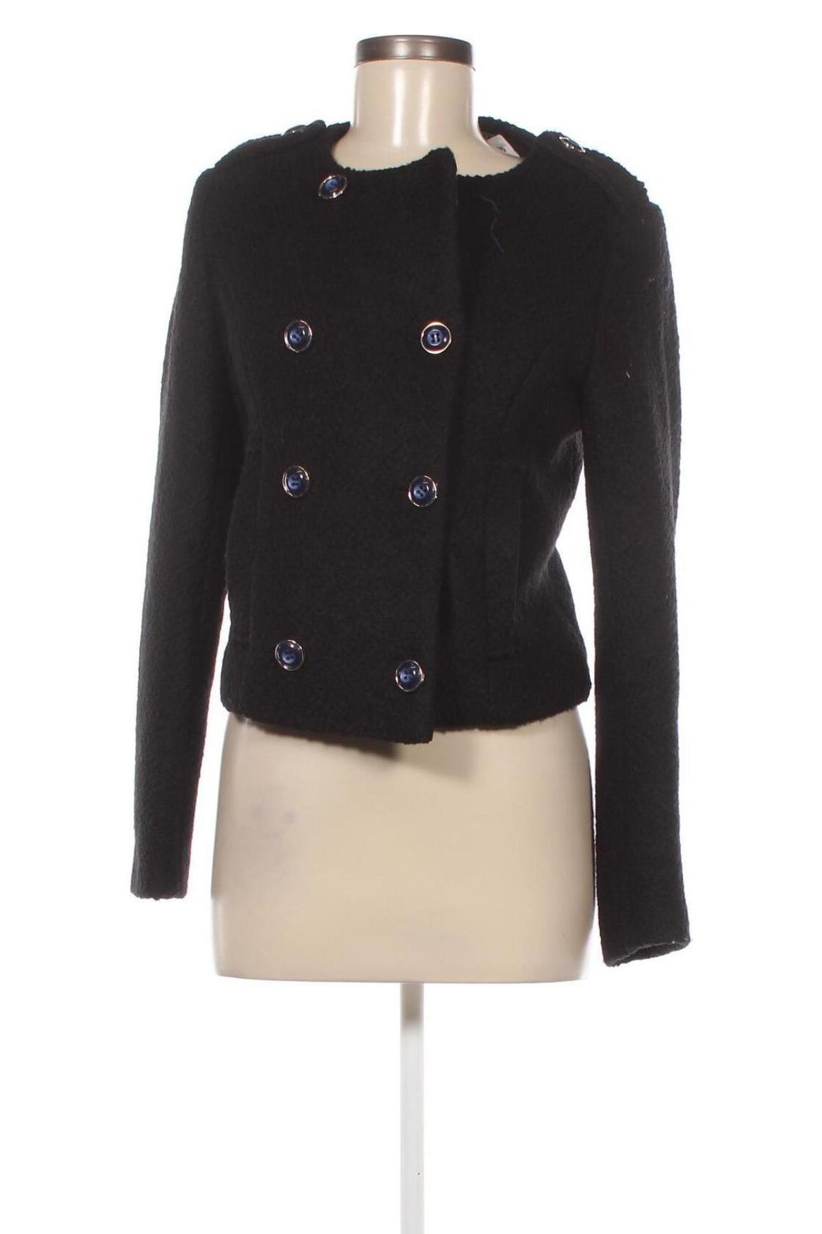 Дамско палто Yes! Miss, Размер M, Цвят Черен, Цена 172,00 лв.