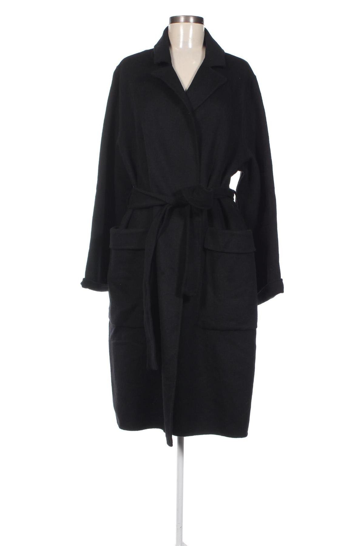 Γυναικείο παλτό Zara, Μέγεθος XXL, Χρώμα Μαύρο, Τιμή 30,31 €