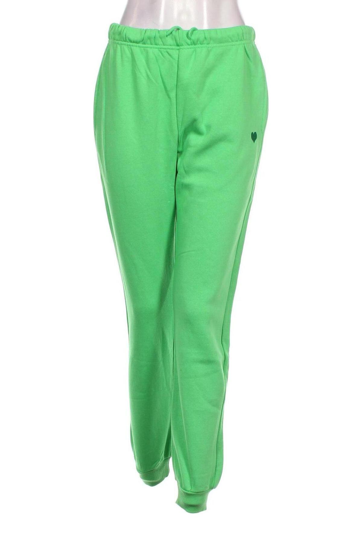 Γυναικείο αθλητικό παντελόνι Pieces, Μέγεθος M, Χρώμα Πράσινο, Τιμή 10,93 €
