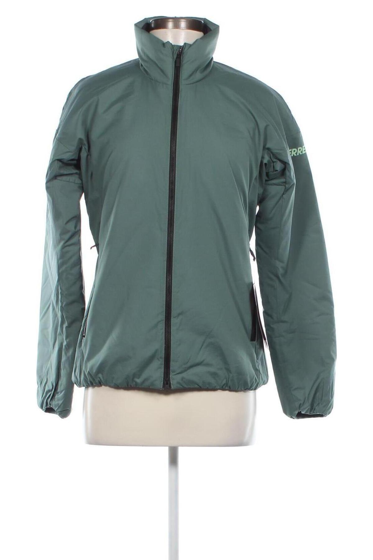 Γυναικείο μπουφάν Adidas, Μέγεθος S, Χρώμα Πράσινο, Τιμή 64,18 €