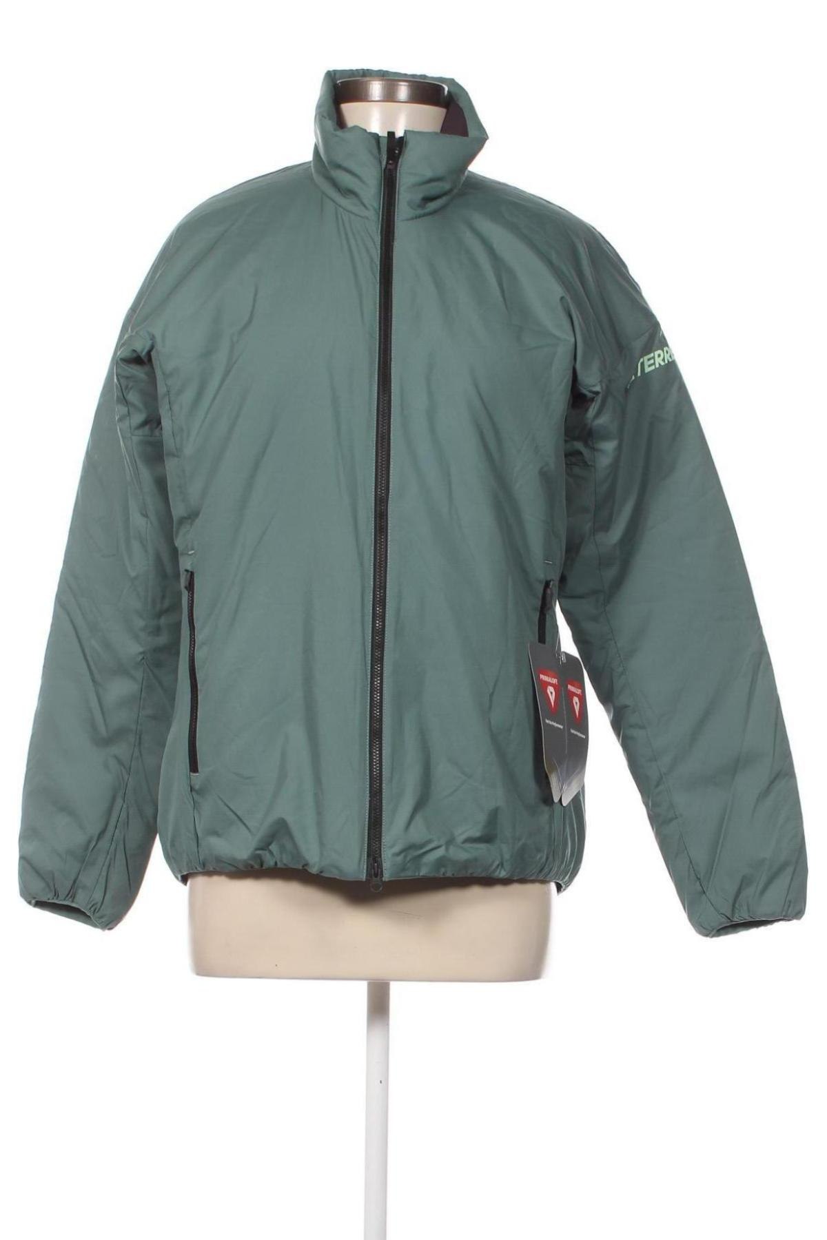 Γυναικείο μπουφάν Adidas, Μέγεθος M, Χρώμα Πράσινο, Τιμή 129,90 €