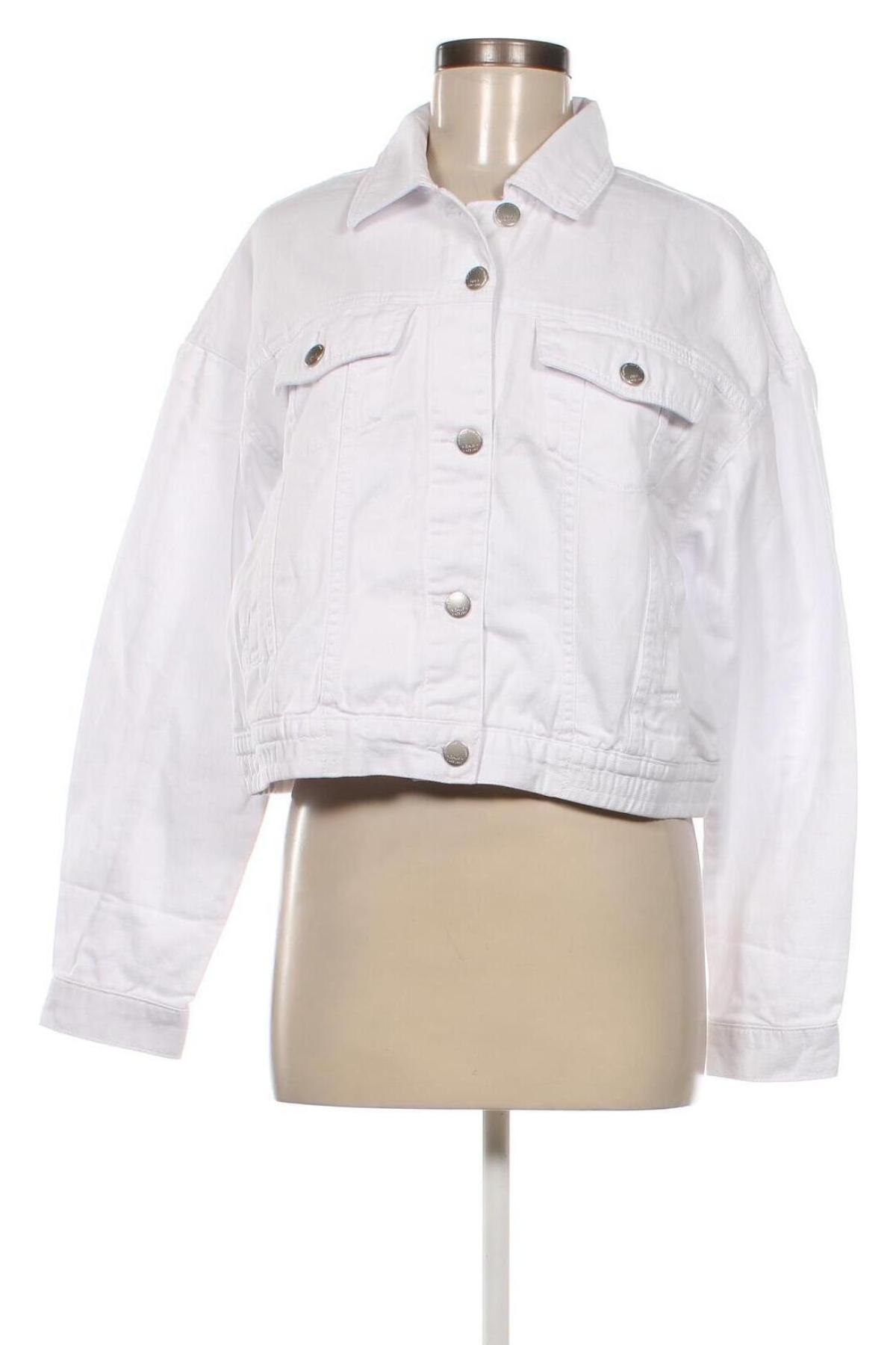 Γυναικείο μπουφάν ONLY, Μέγεθος L, Χρώμα Λευκό, Τιμή 16,47 €