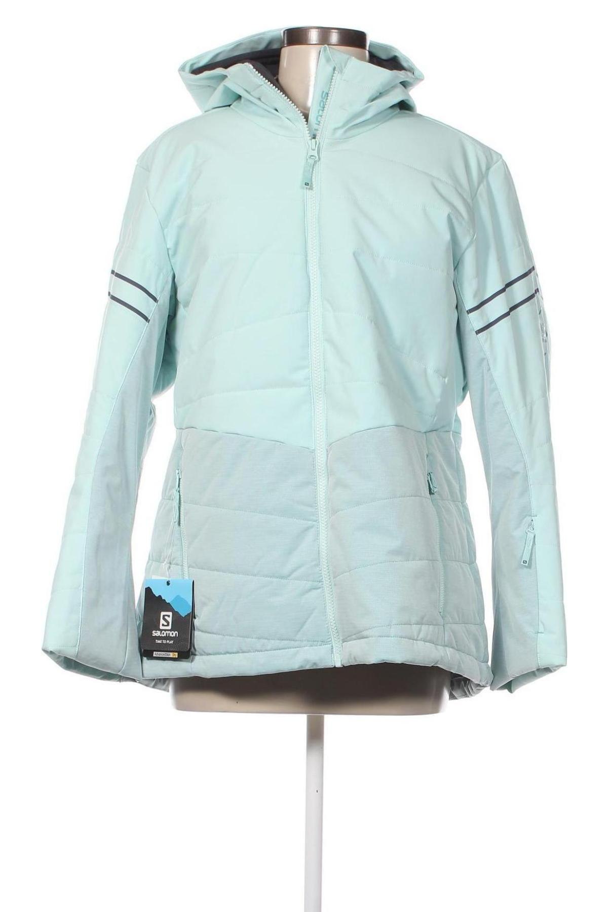 Γυναίκειο μπουφάν για χειμερινά σπορ Salomon, Μέγεθος XL, Χρώμα Μπλέ, Τιμή 100,49 €