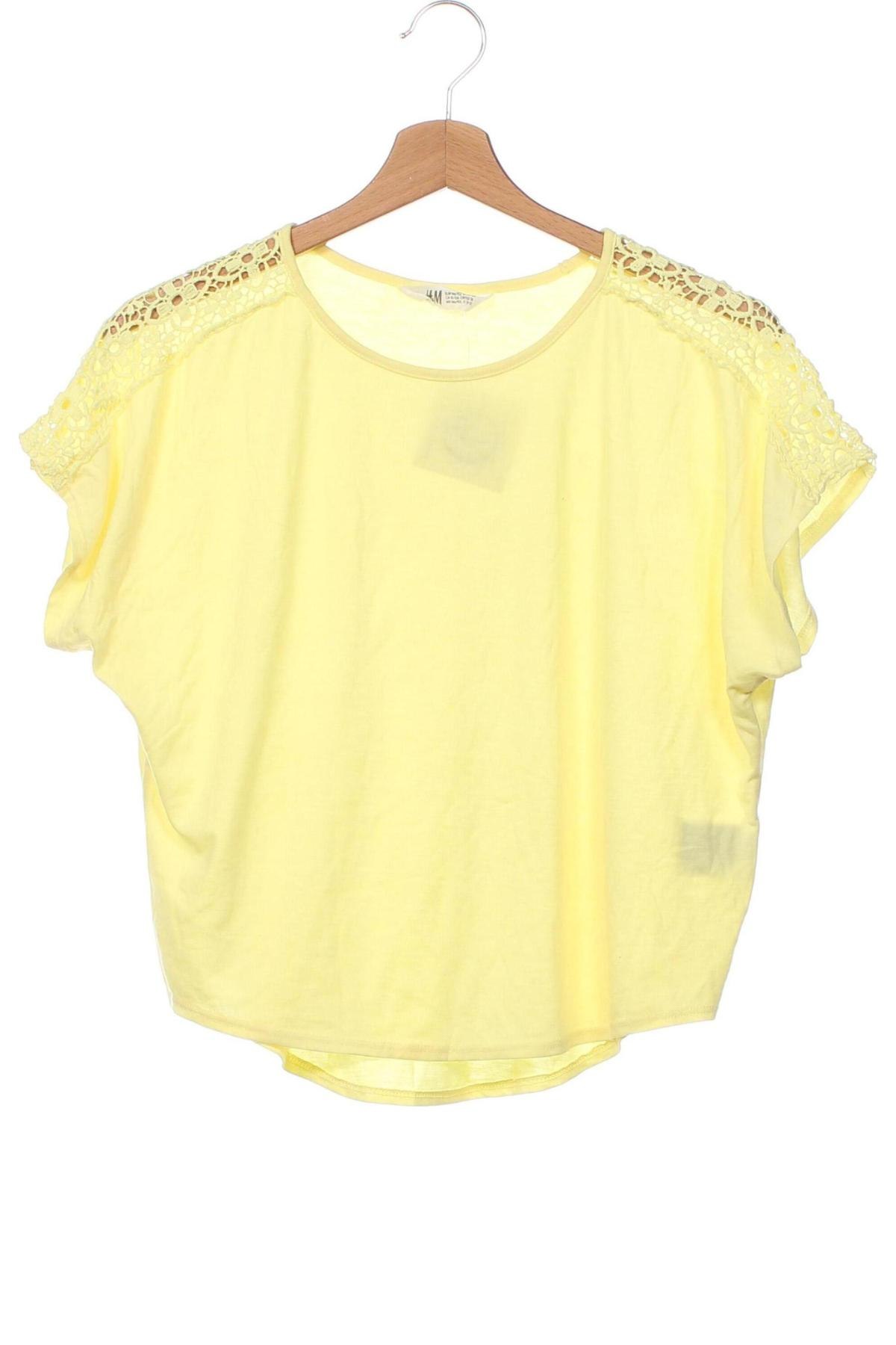 Kinder Shirt H&M, Größe 10-11y/ 146-152 cm, Farbe Gelb, Preis 7,65 €