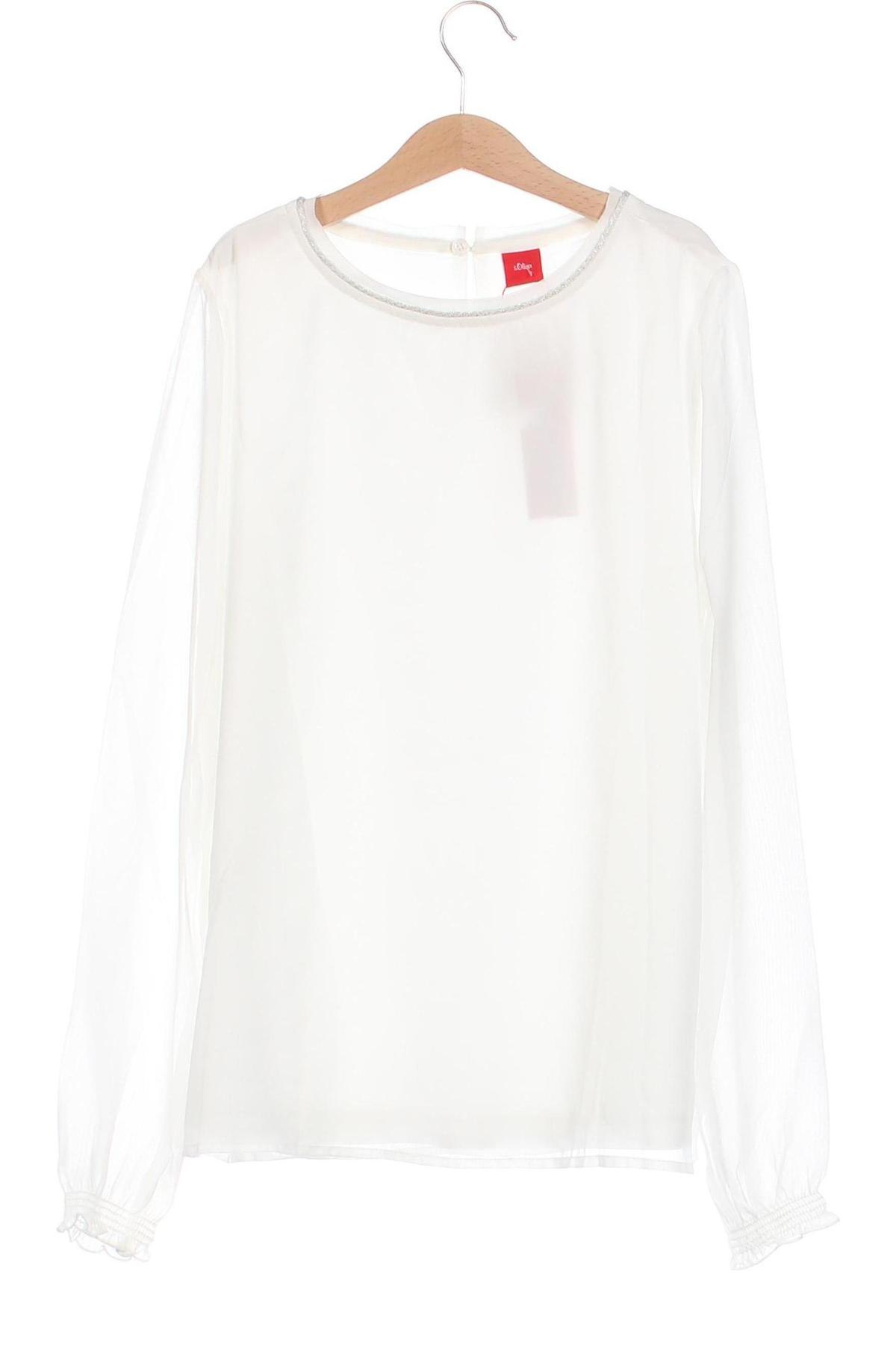 Παιδική μπλούζα S.Oliver, Μέγεθος 13-14y/ 164-168 εκ., Χρώμα Λευκό, Τιμή 7,03 €