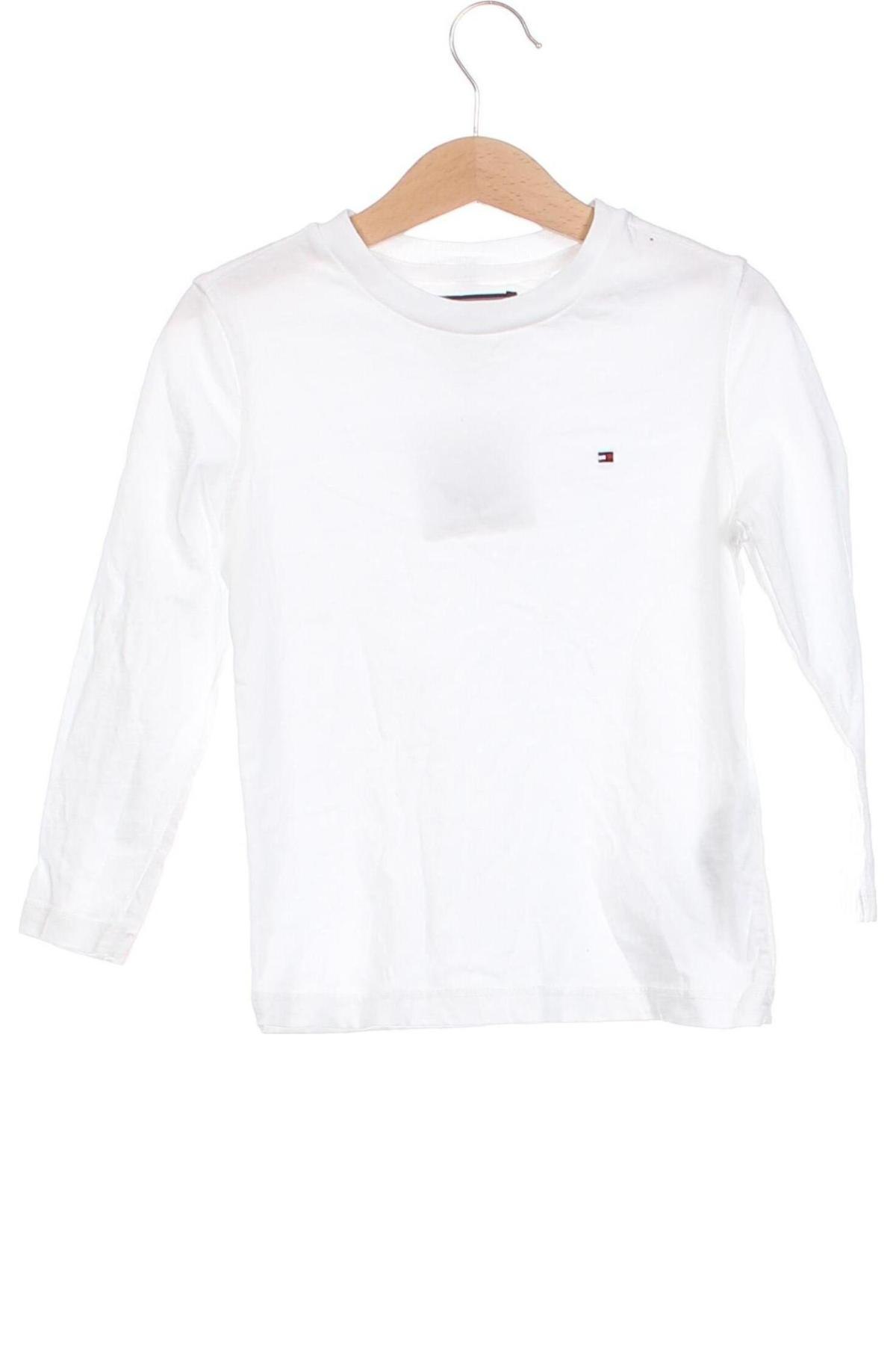 Dziecięca bluzka Tommy Hilfiger, Rozmiar 3-4y/ 104-110 cm, Kolor Biały, Cena 124,26 zł