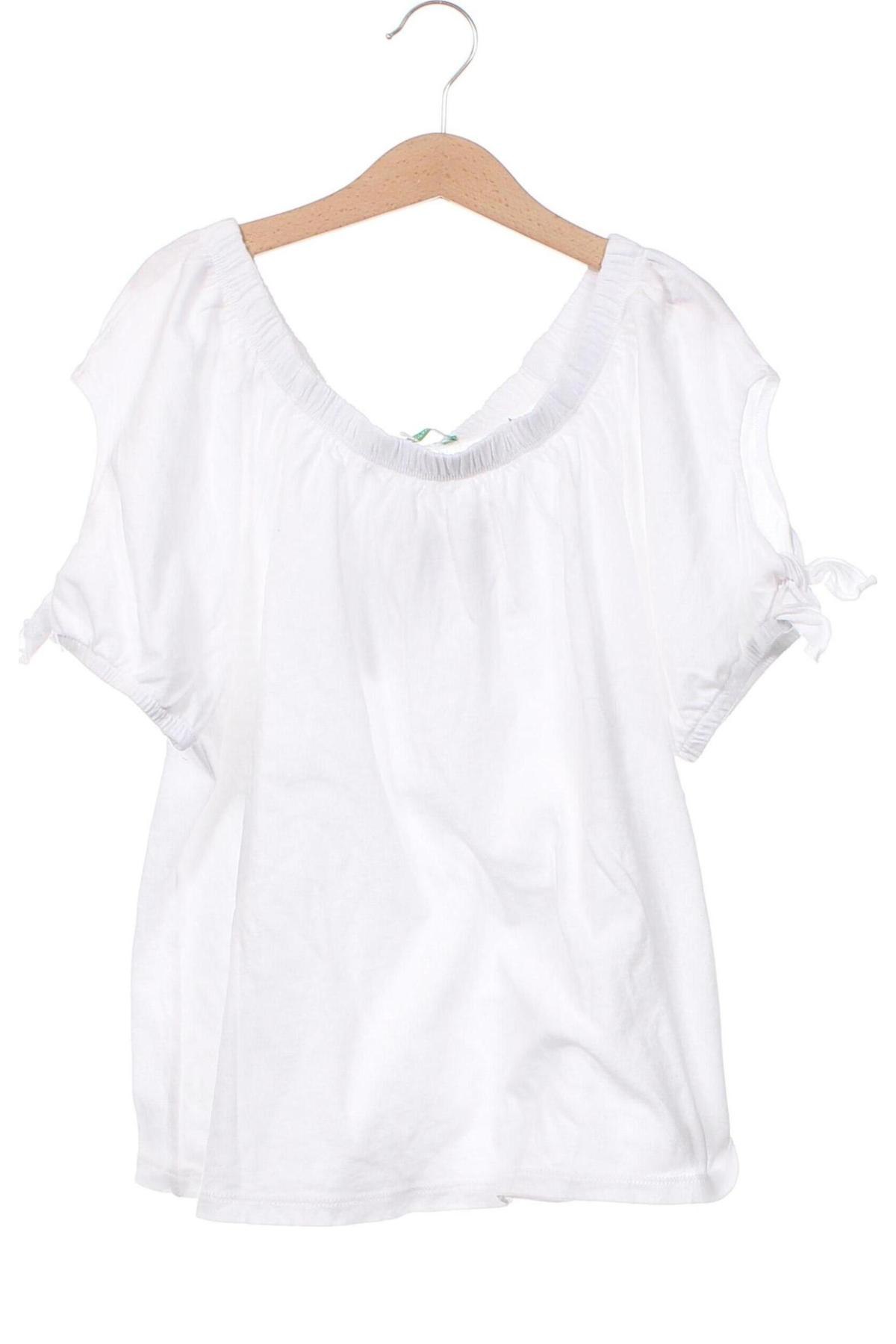 Παιδική μπλούζα United Colors Of Benetton, Μέγεθος 12-13y/ 158-164 εκ., Χρώμα Λευκό, Τιμή 24,23 €