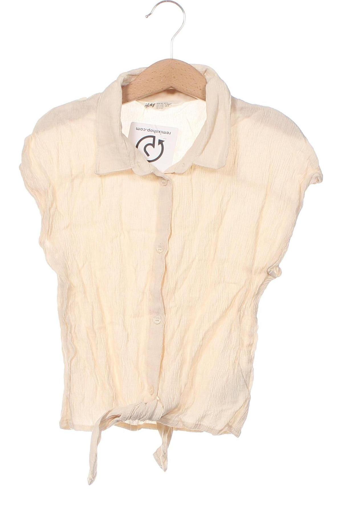 Dziecięca koszula H&M, Rozmiar 11-12y/ 152-158 cm, Kolor ecru, Cena 15,48 zł