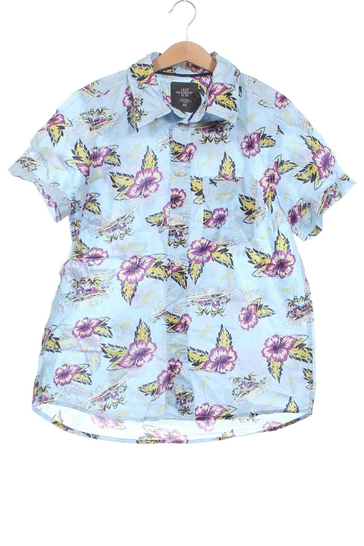 Dziecięca koszula H&M L.O.G.G., Rozmiar 13-14y/ 164-168 cm, Kolor Niebieski, Cena 15,48 zł