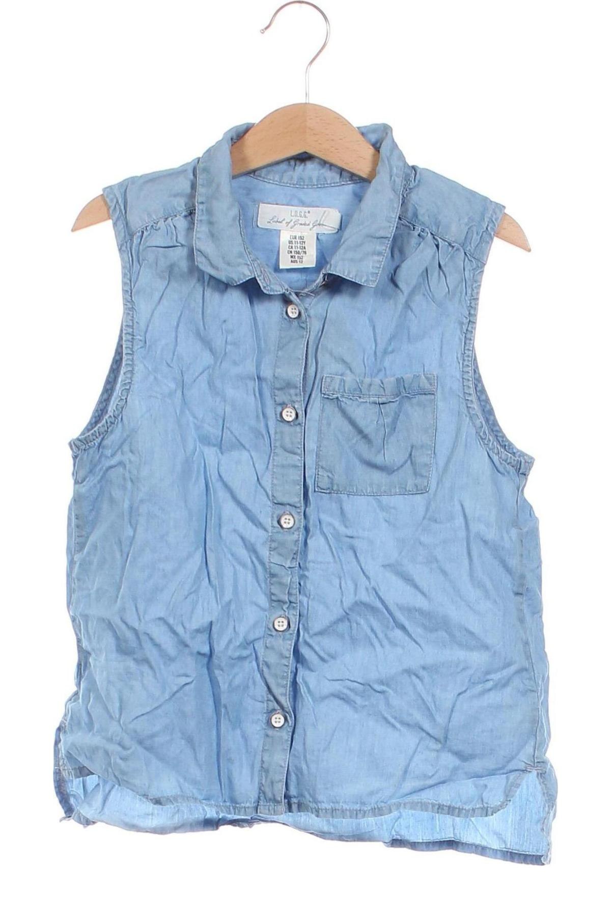 Dětská košile  H&M L.O.G.G., Velikost 11-12y/ 152-158 cm, Barva Modrá, Cena  175,00 Kč