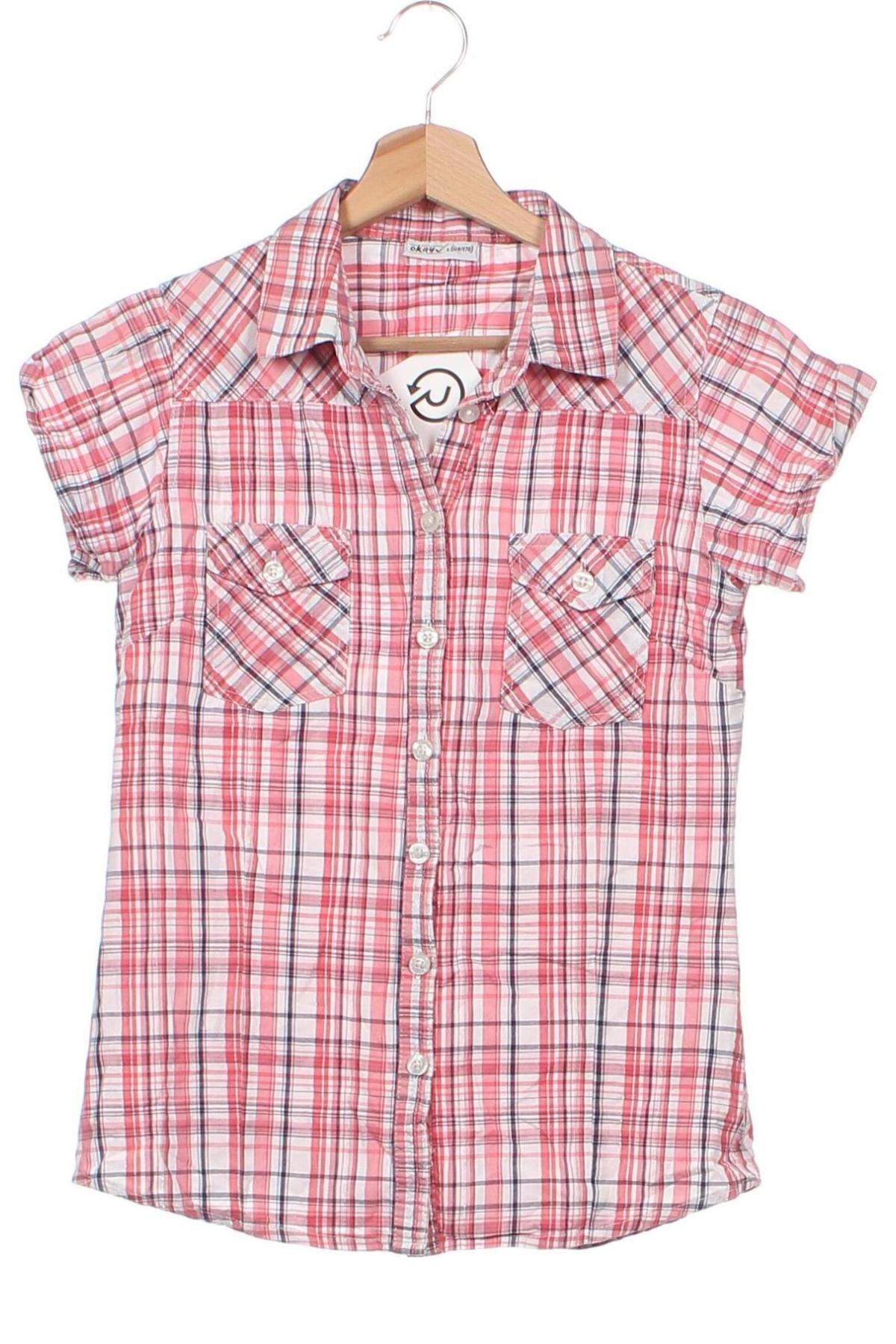 Детска риза Okay, Размер 13-14y/ 164-168 см, Цвят Многоцветен, Цена 11,00 лв.