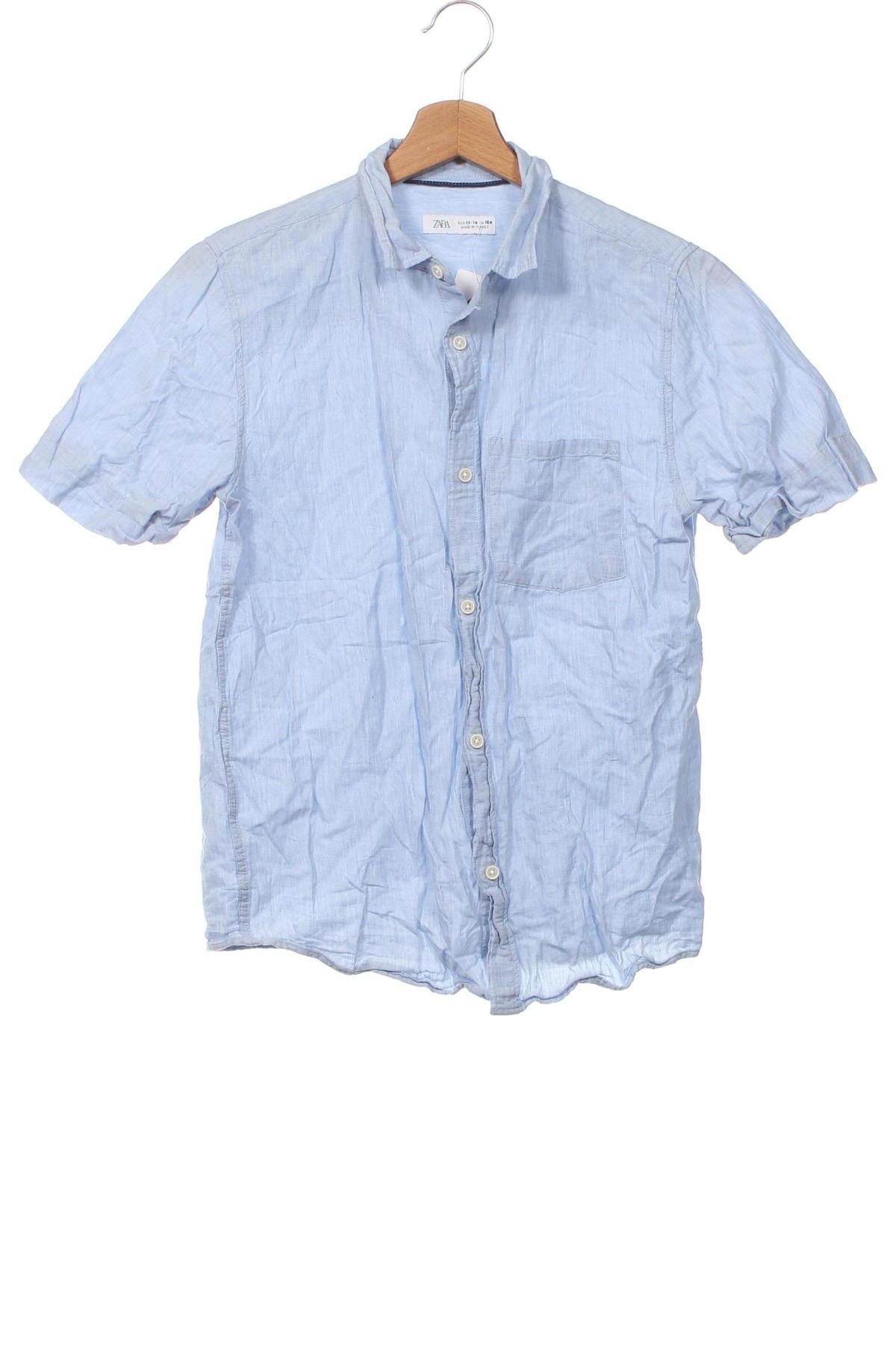 Dětská košile  Zara, Velikost 13-14y/ 164-168 cm, Barva Modrá, Cena  159,00 Kč