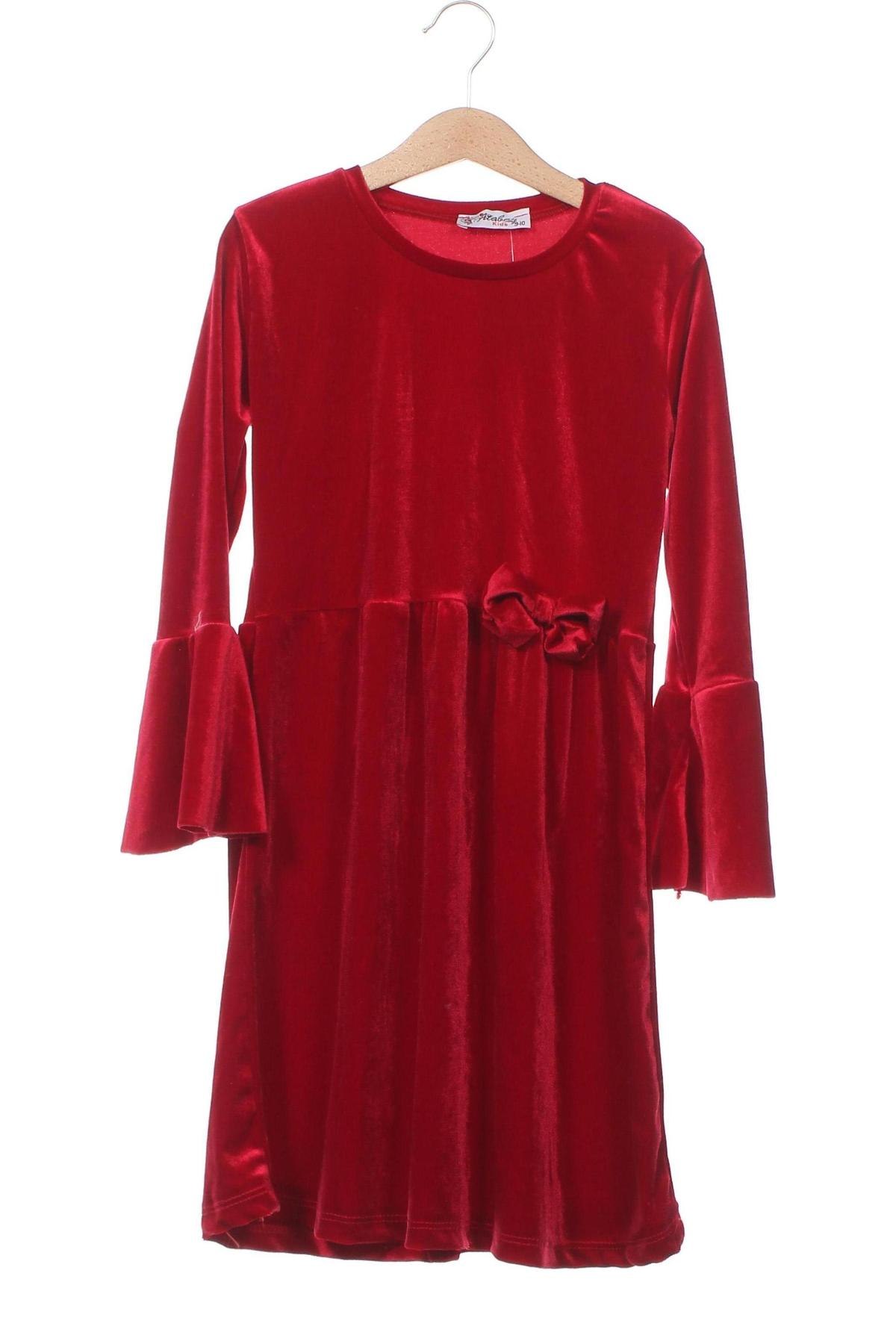 Kinderkleid, Größe 9-10y/ 140-146 cm, Farbe Rot, Preis 18,06 €