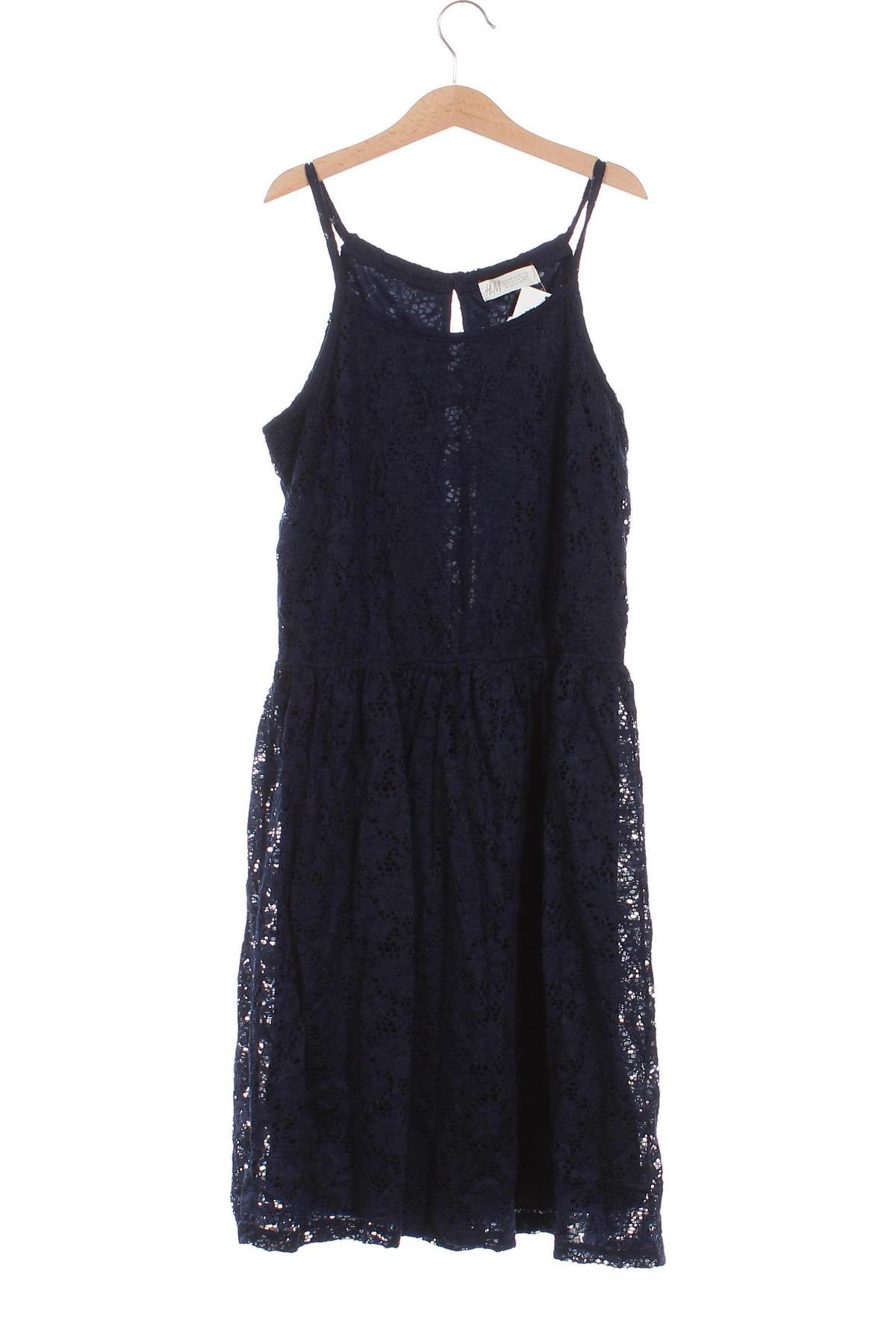 Детска рокля H&M, Размер 12-13y/ 158-164 см, Цвят Син, Цена 57,00 лв.