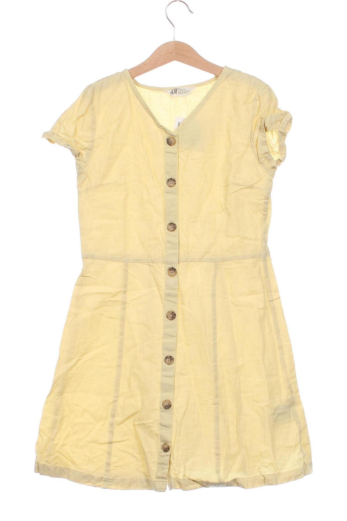 Παιδικό φόρεμα H&M, Μέγεθος 10-11y/ 146-152 εκ., Χρώμα Κίτρινο, Τιμή 15,46 €