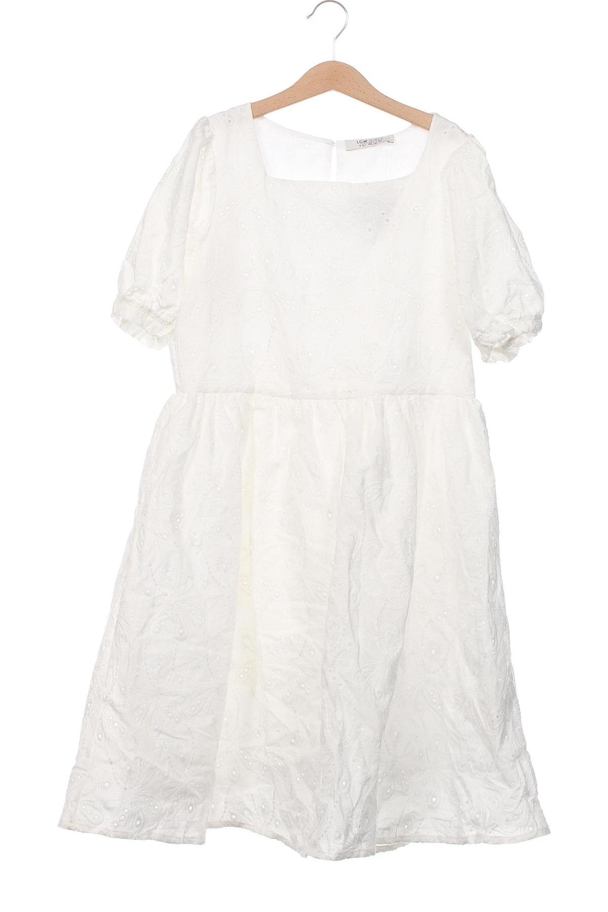 Παιδικό φόρεμα LCW, Μέγεθος 10-11y/ 146-152 εκ., Χρώμα Λευκό, Τιμή 13,61 €