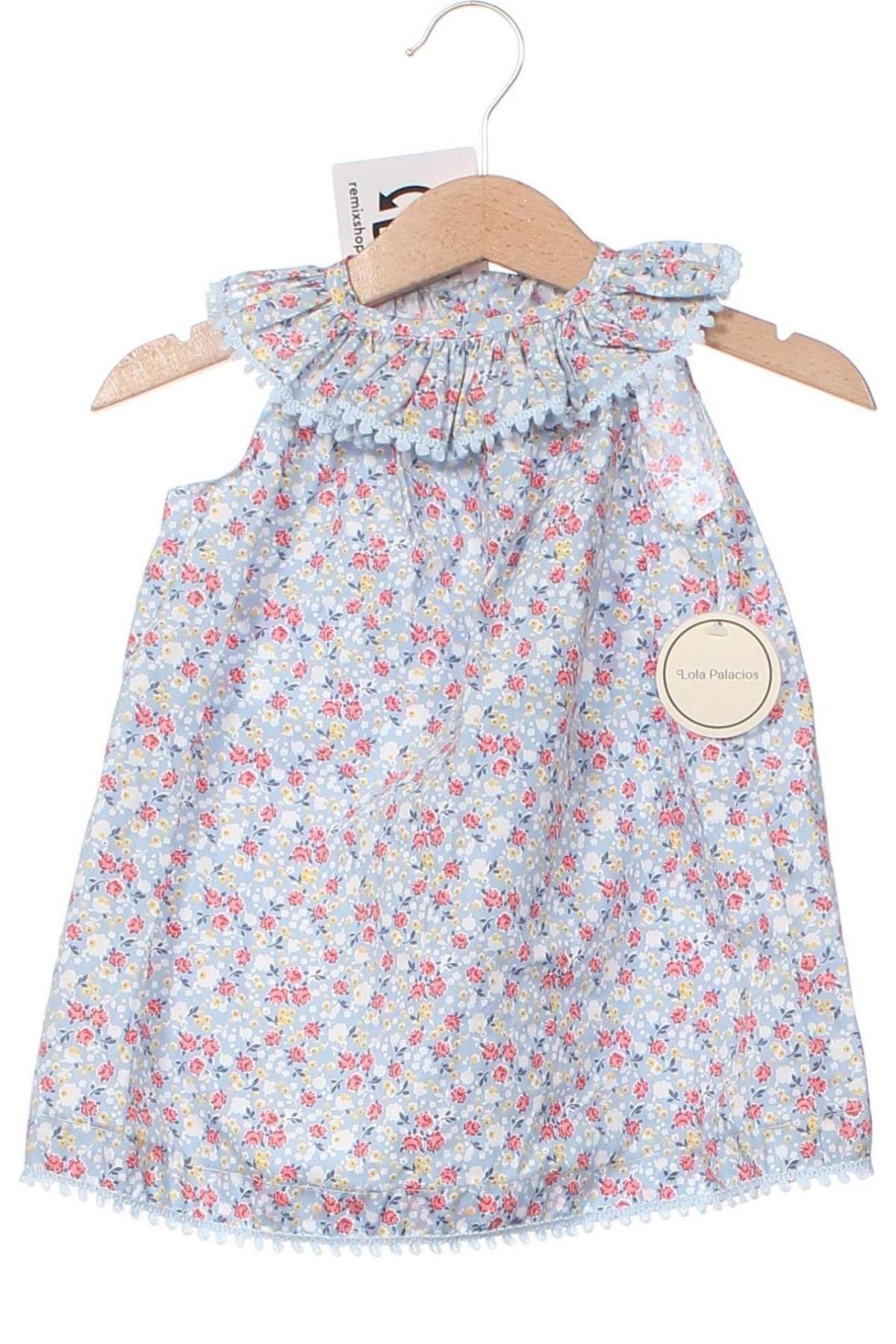 Детска рокля Lola Palacios, Размер 9-12m/ 74-80 см, Цвят Син, Цена 69,00 лв.