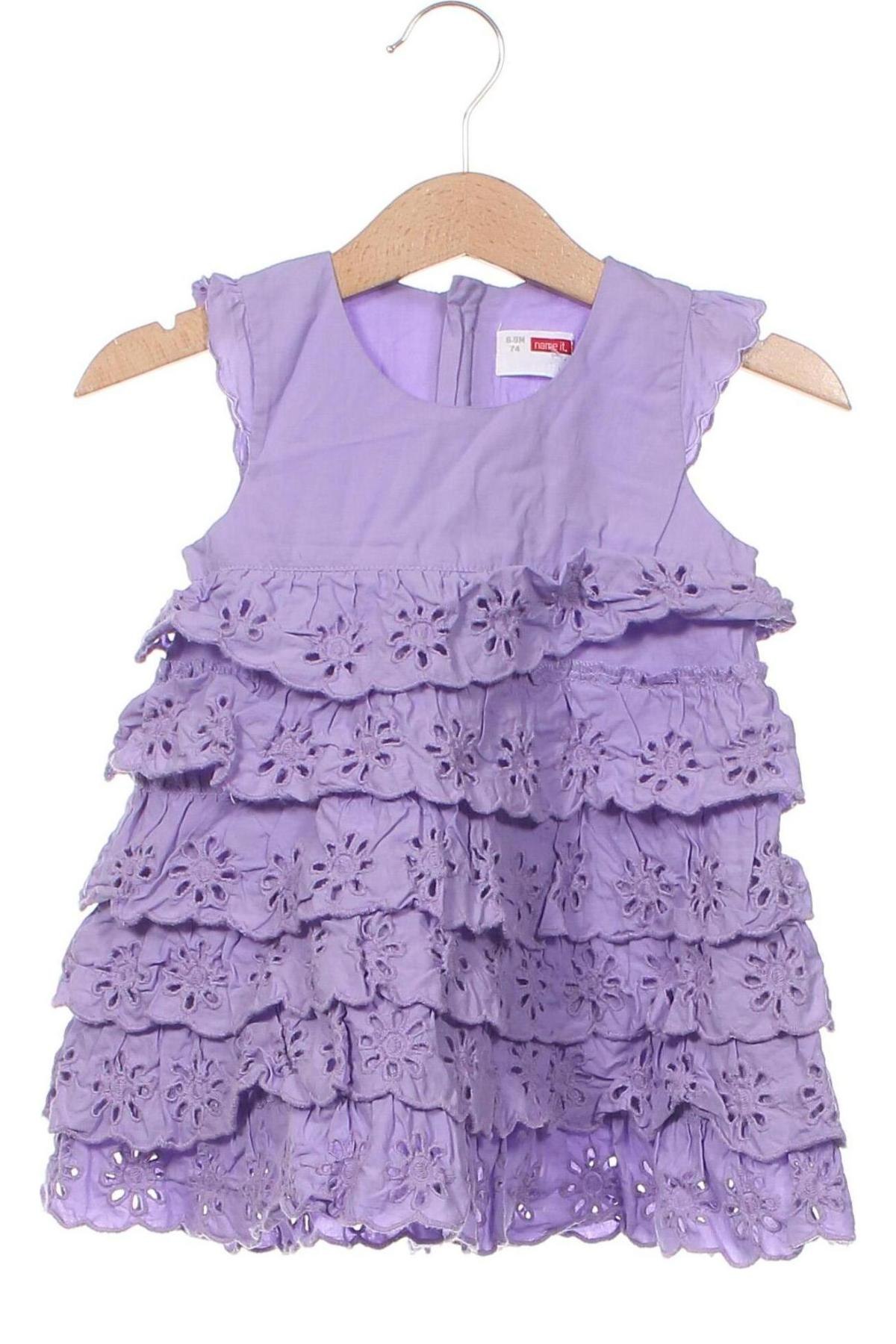 Detské šaty  Name It, Veľkosť 6-9m/ 68-74 cm, Farba Fialová, Cena  6,24 €
